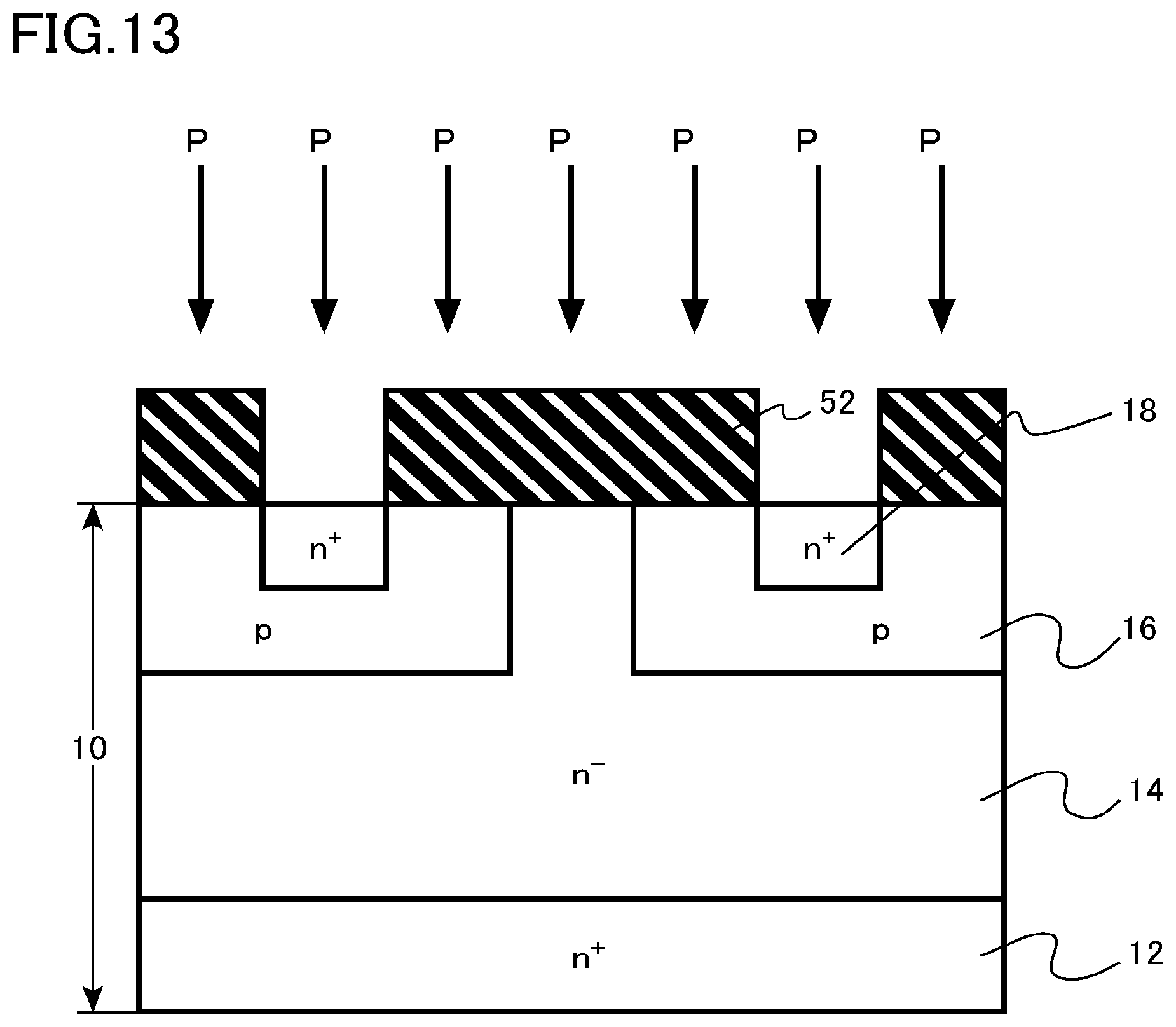 Patent US11824083 Figure 13 – Semiconductor device, semiconductor device manufacturing method, inverter circuit, drive device, vehicle, and elevator