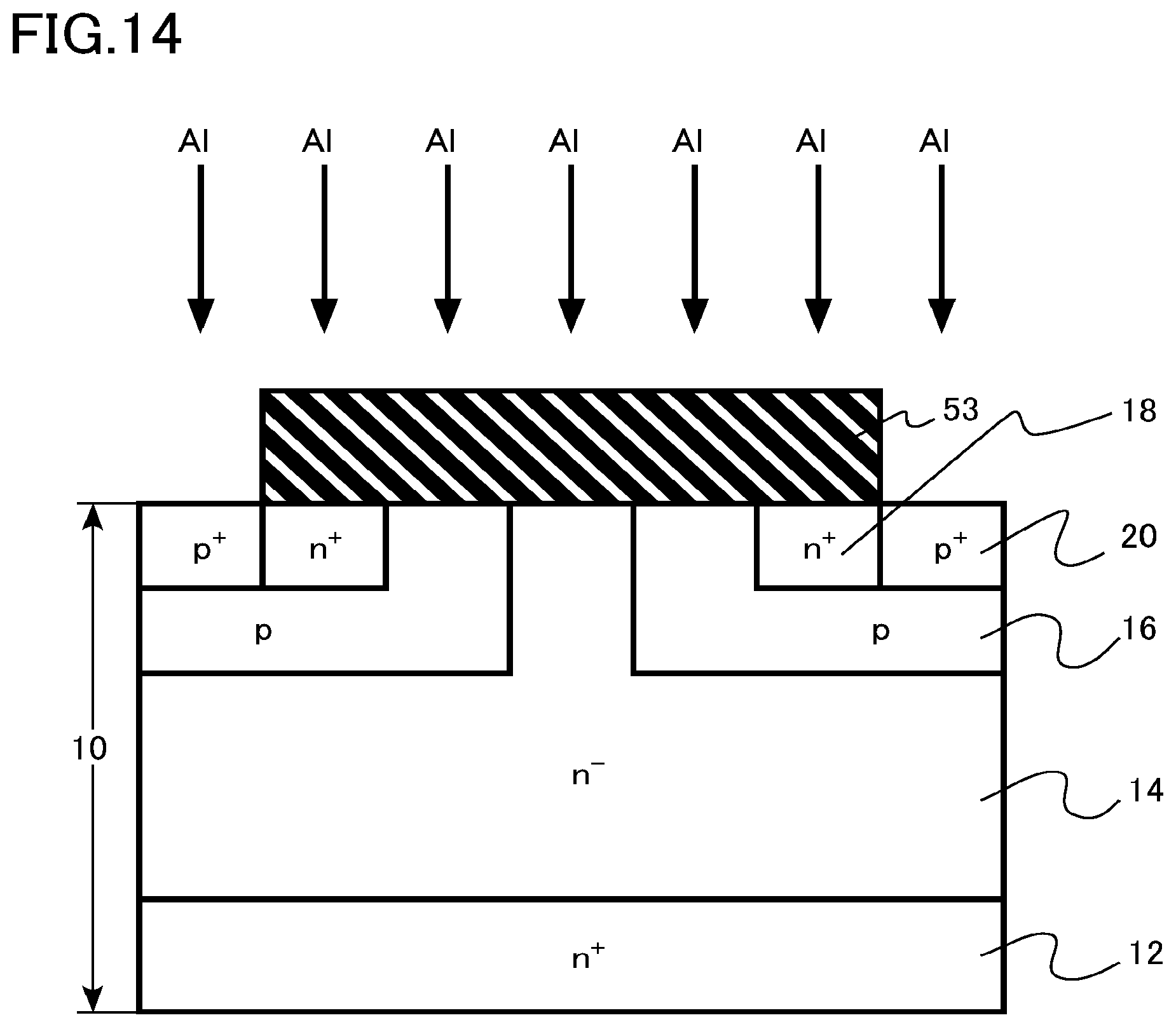 Patent US11824083 Figure 14 – Semiconductor device, semiconductor device manufacturing method, inverter circuit, drive device, vehicle, and elevator
