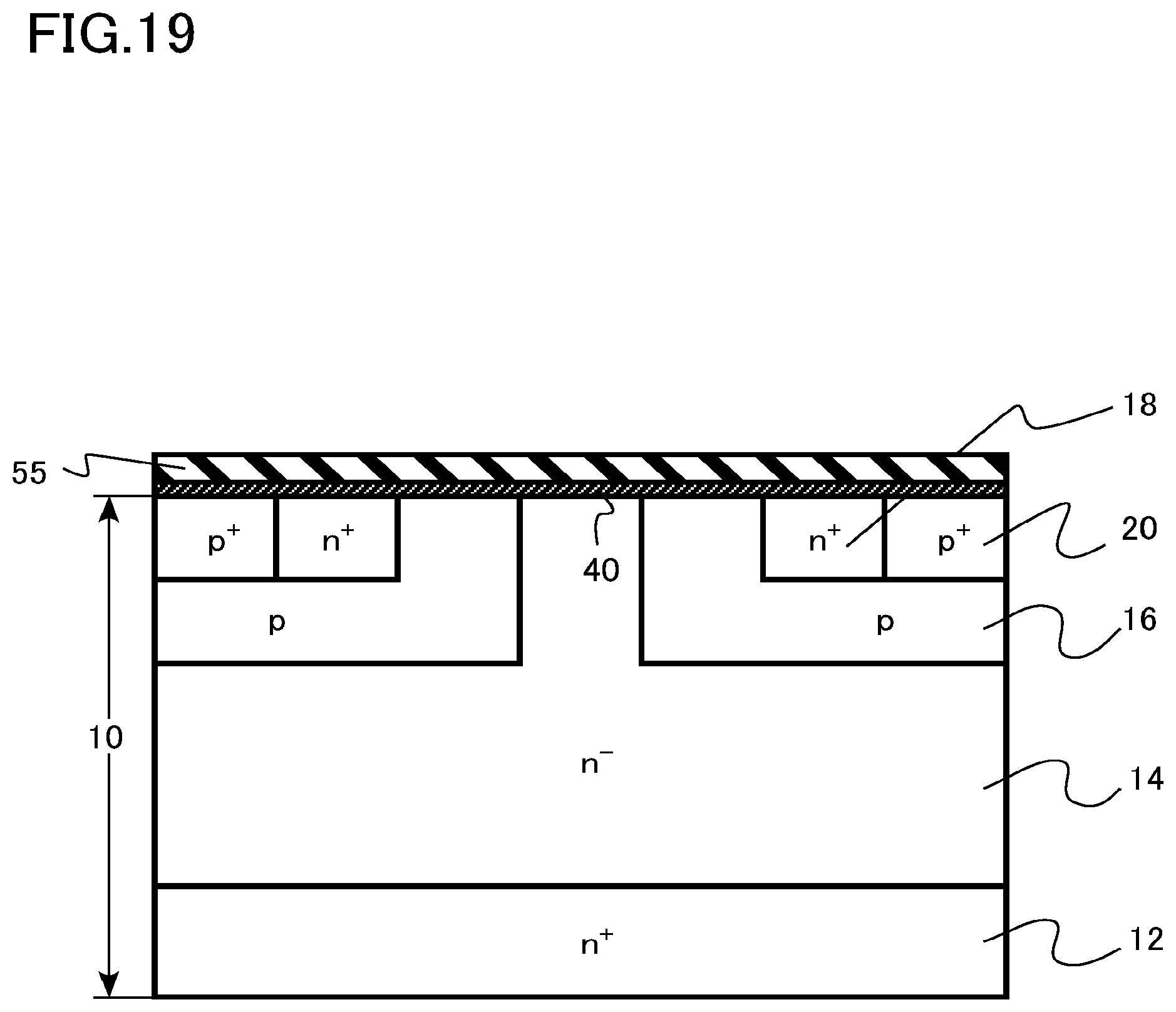 Patent US11824083 Figure 19 – Semiconductor device, semiconductor device manufacturing method, inverter circuit, drive device, vehicle, and elevator