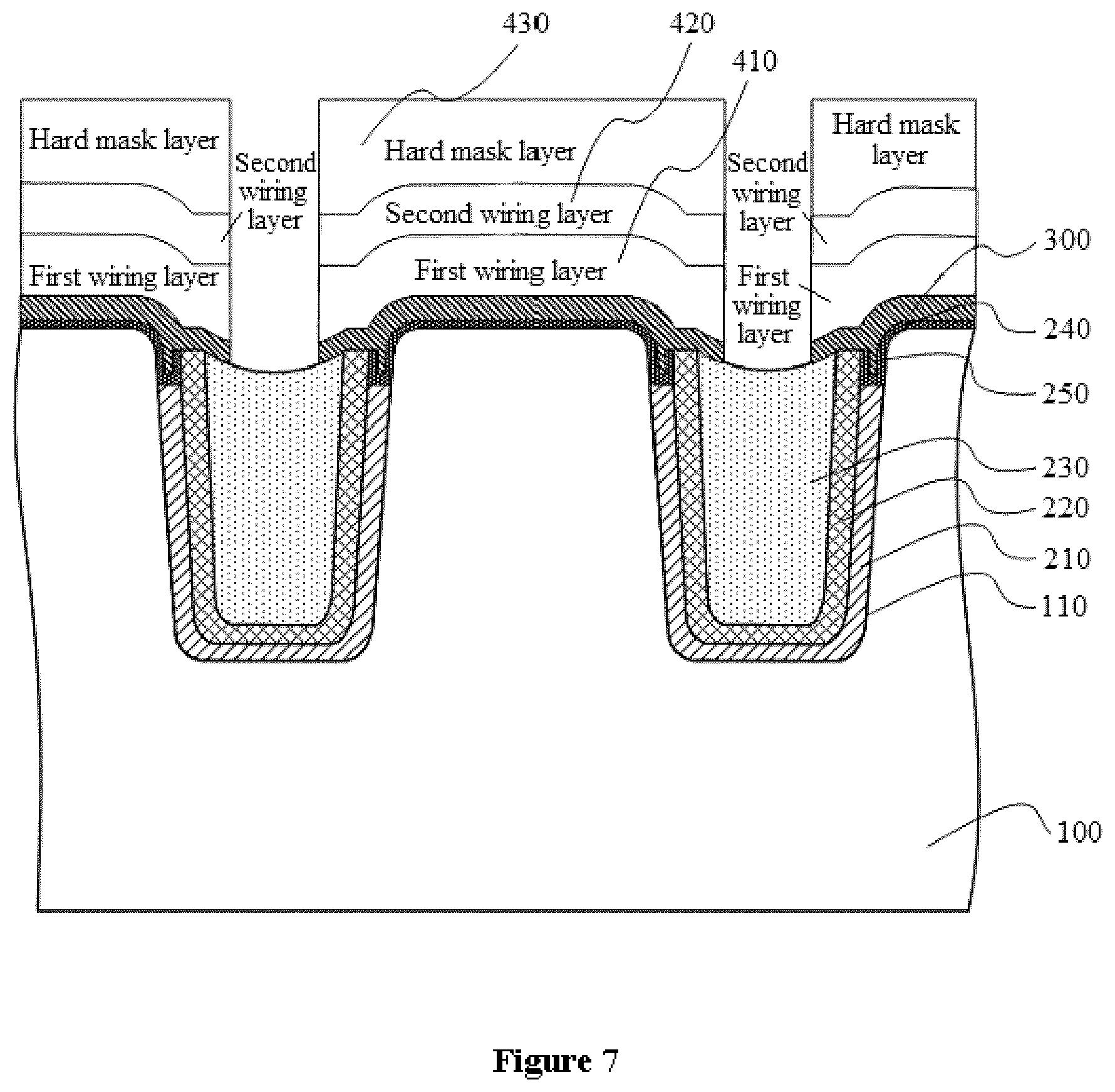 Patent US11824087 Figure 7 – Shallow trench isolation structure and semiconductor device with the same