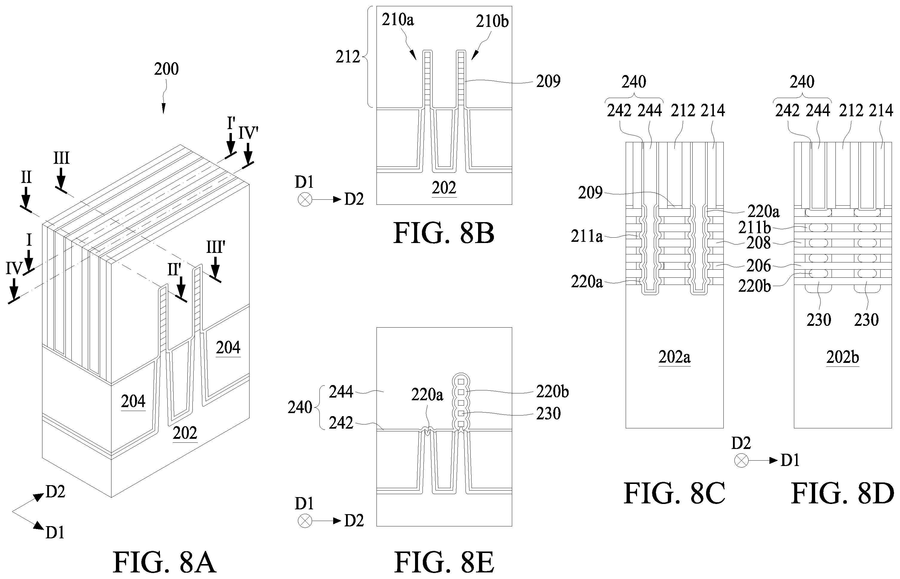 Patent US11824088 Figure 8 – Method for forming multi-gate semiconductor device