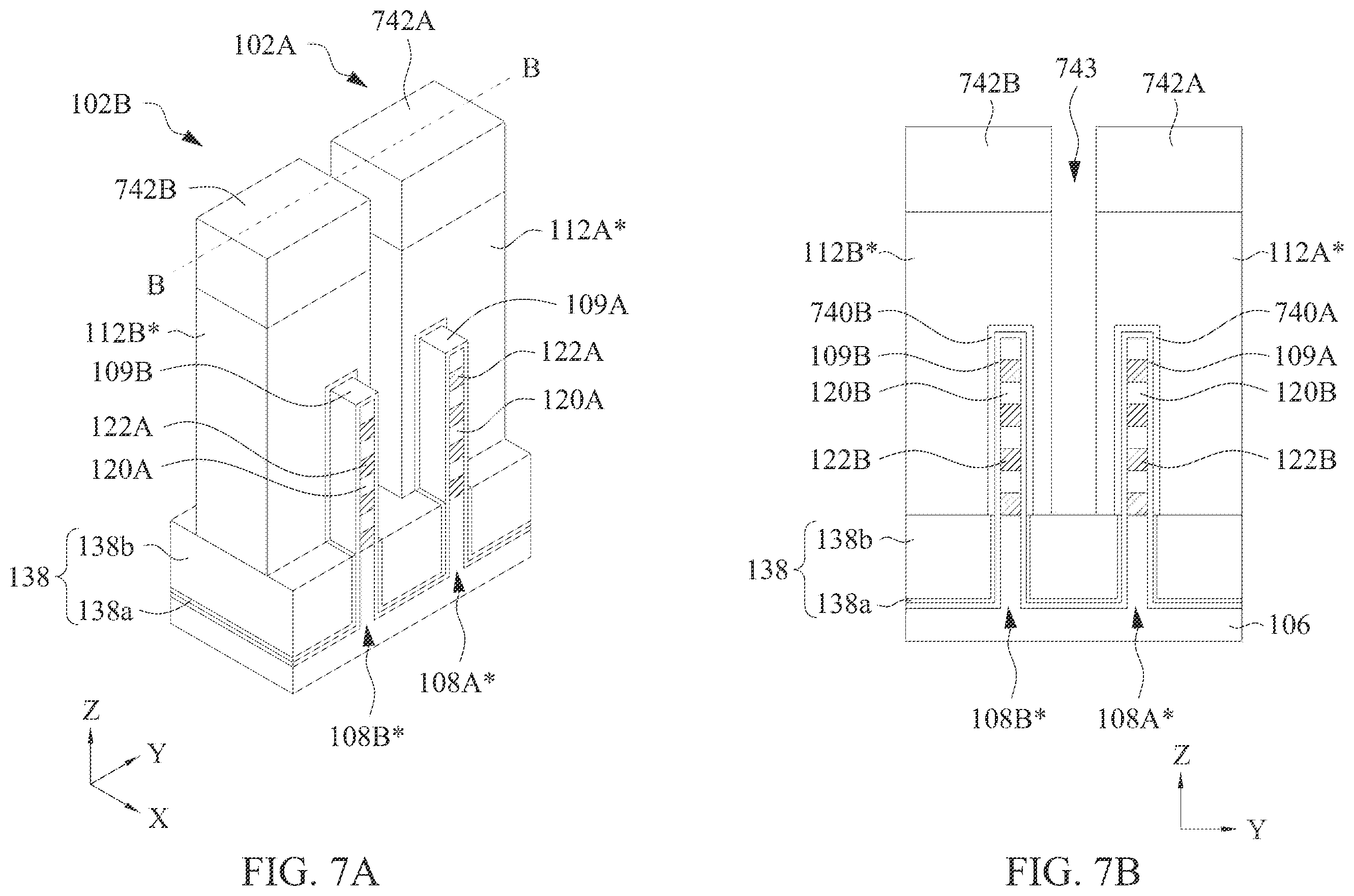 Patent US11824089 Figure 11 – Core-shell nanostructures for semiconductor devices