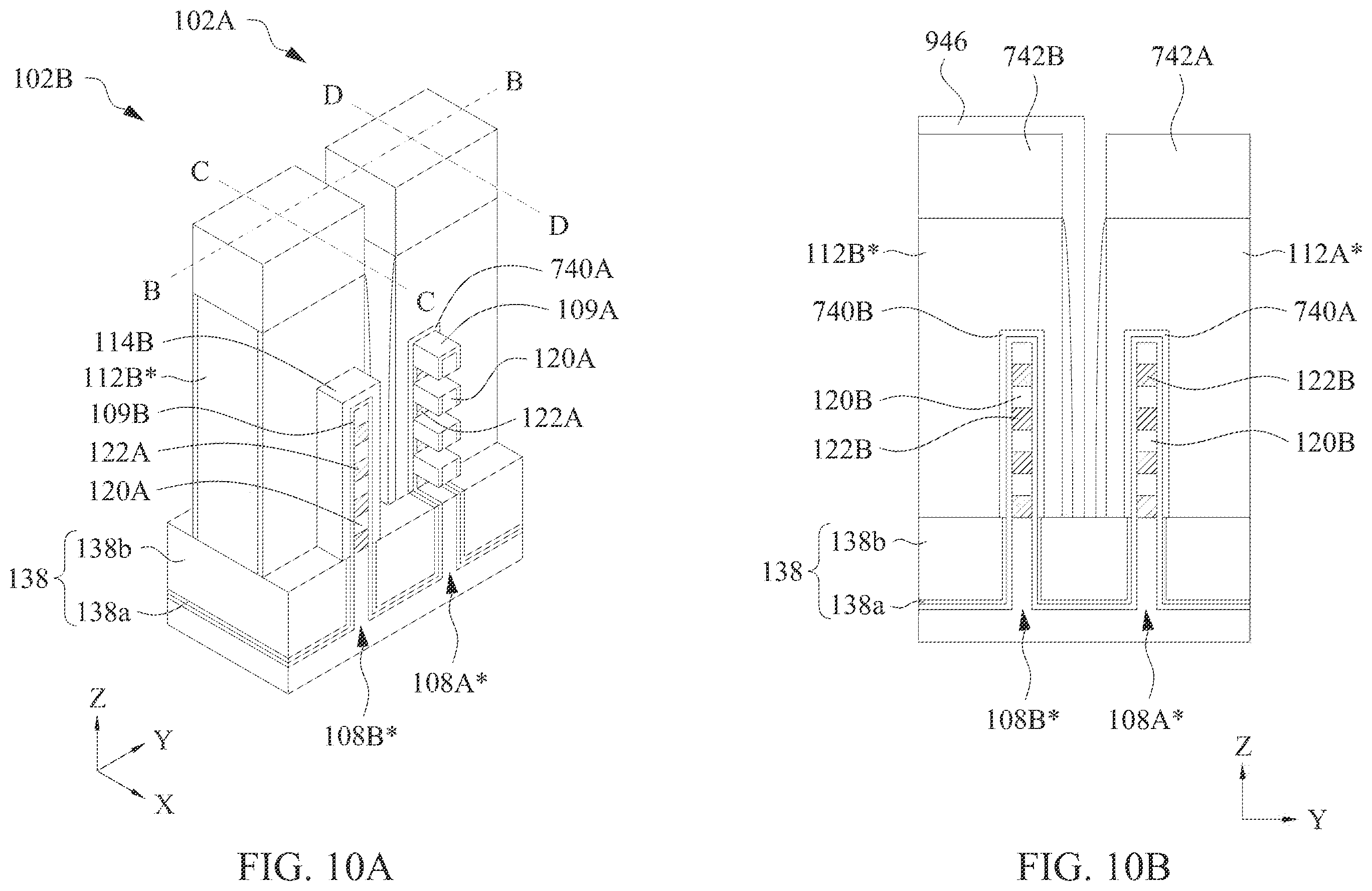 Patent US11824089 Figure 15 – Core-shell nanostructures for semiconductor devices