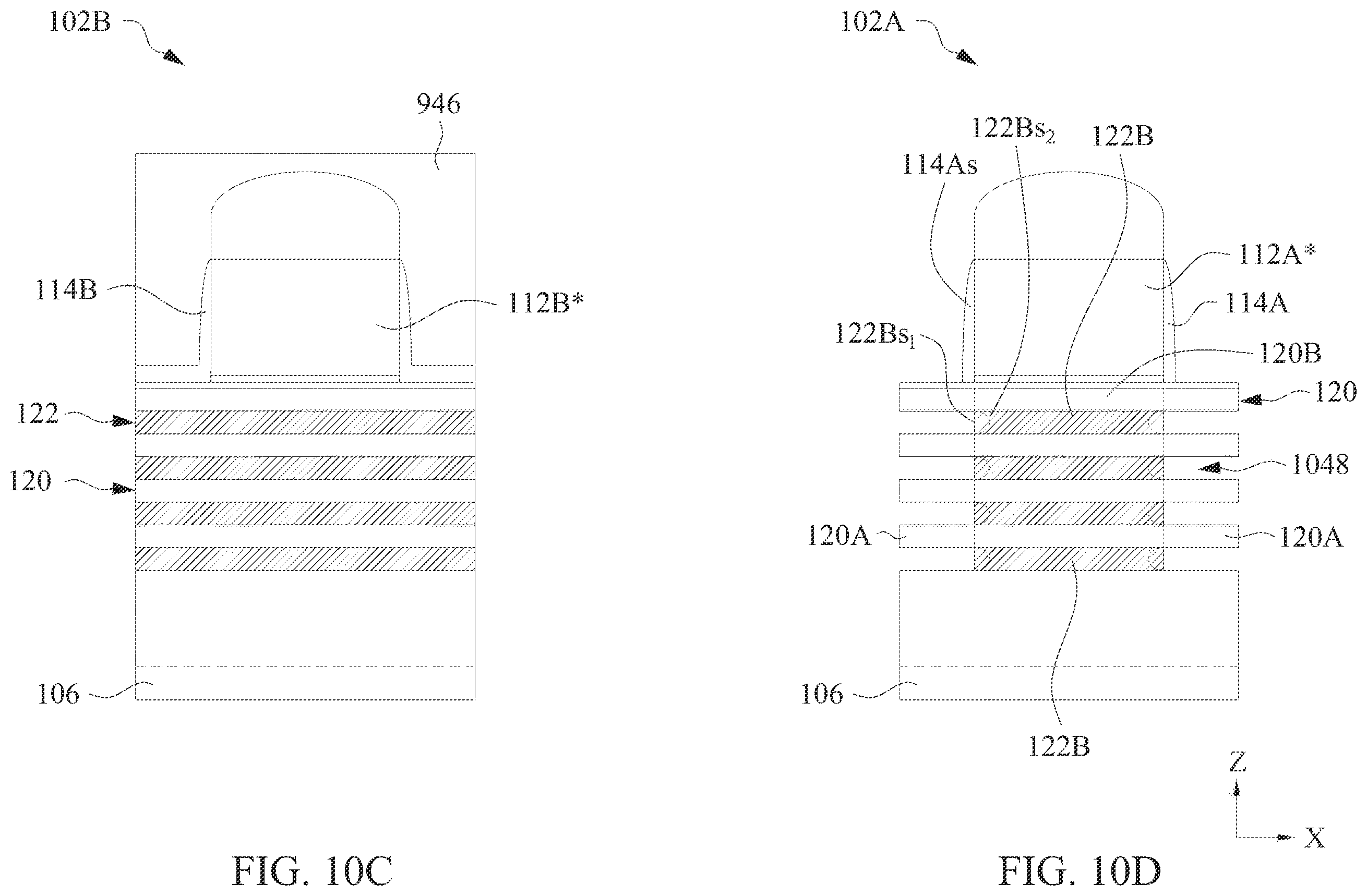 Patent US11824089 Figure 16 – Core-shell nanostructures for semiconductor devices