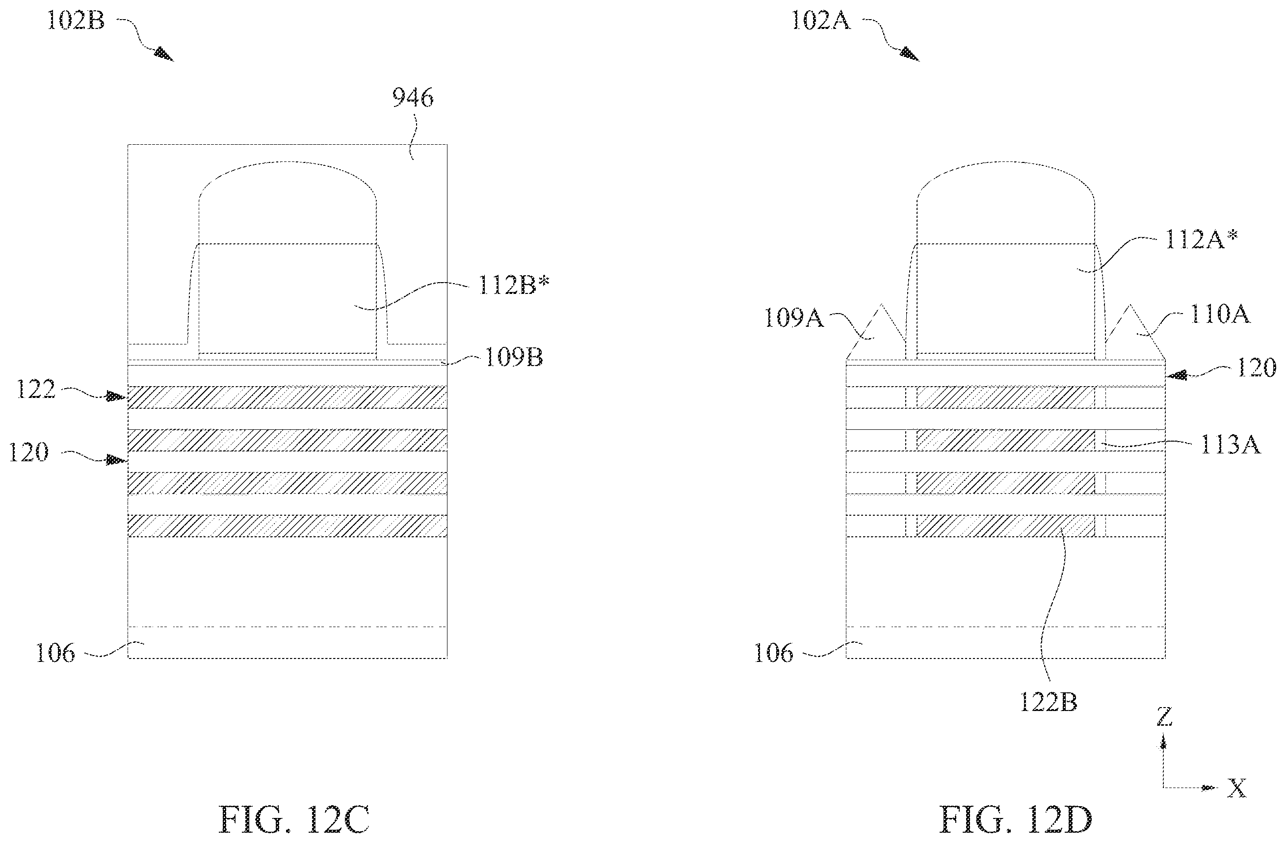 Patent US11824089 Figure 20 – Core-shell nanostructures for semiconductor devices