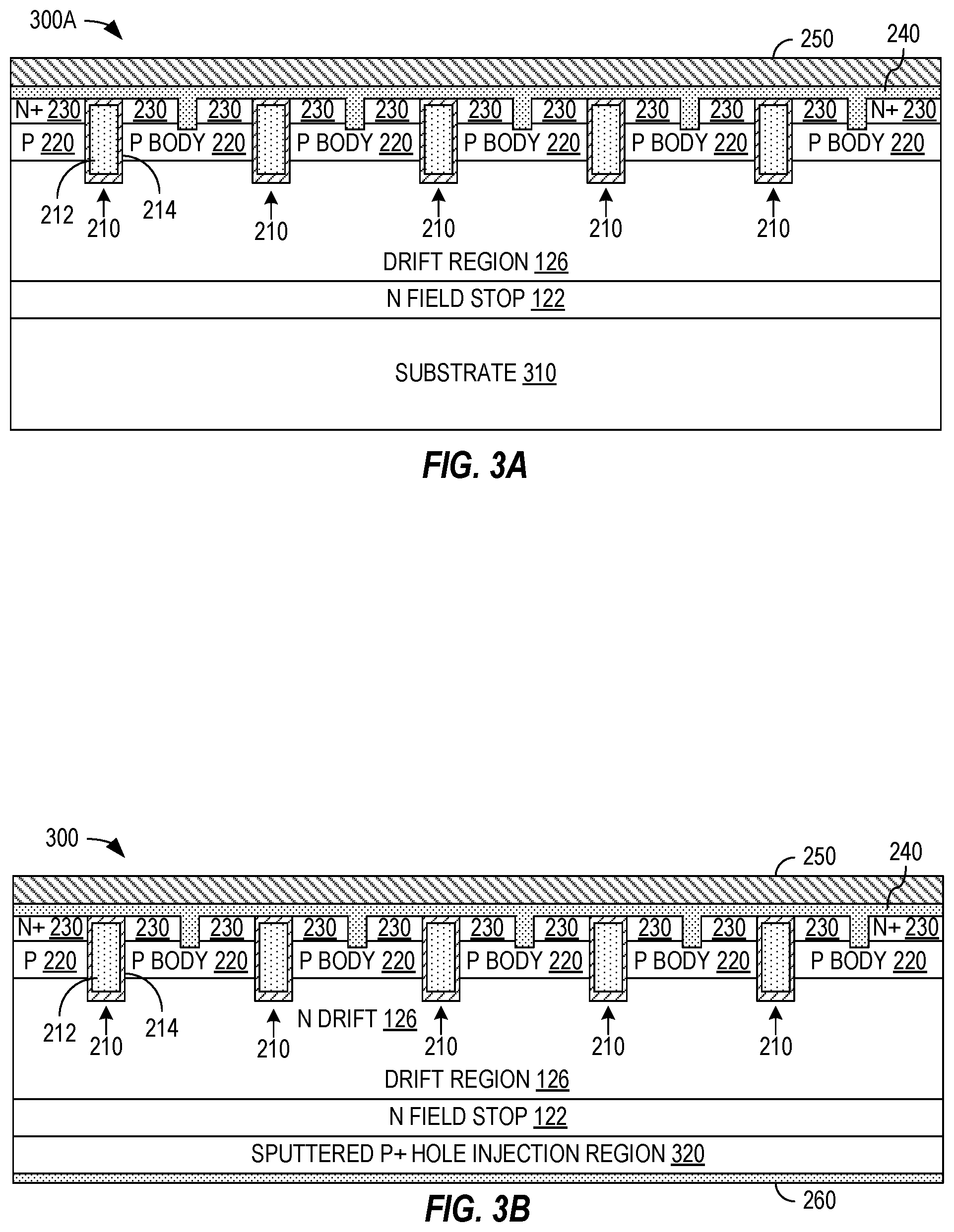 Patent US11824090 Figure 5 – Back side dopant activation in field stop IGBT