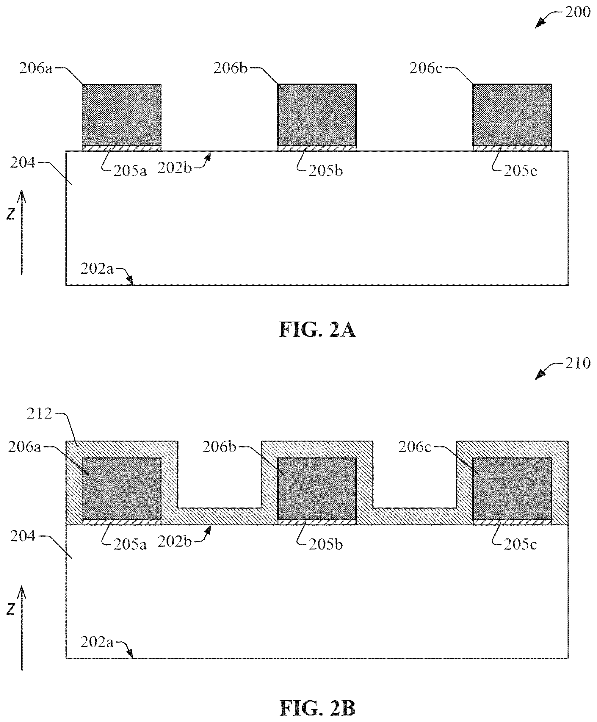 Patent US11824097 Figure 2 – Contact architecture for capacitance reduction and satisfactory contact resistance