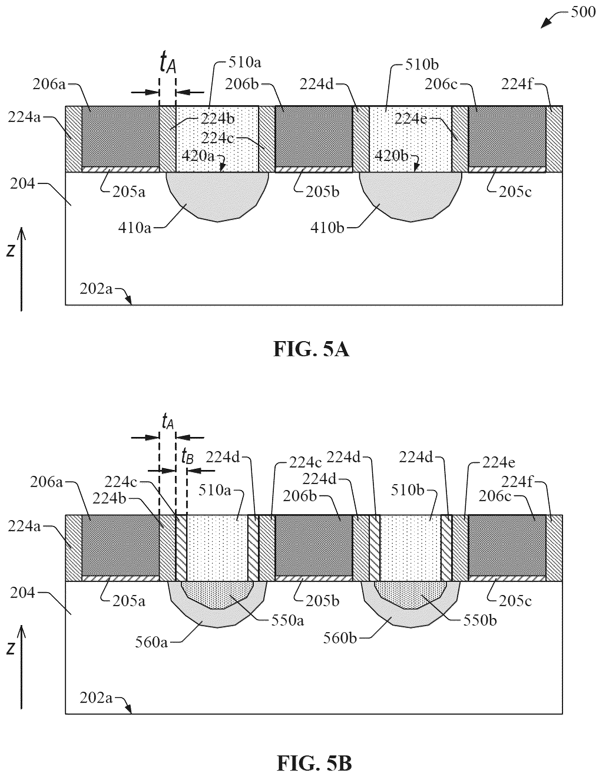 Patent US11824097 Figure 9 – Contact architecture for capacitance reduction and satisfactory contact resistance