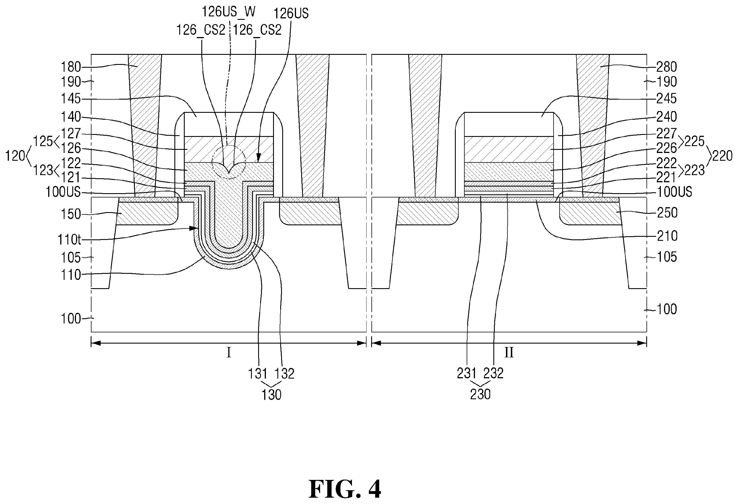 Patent US11824098 Figure 4 – Semiconductor device and method of fabricating the same