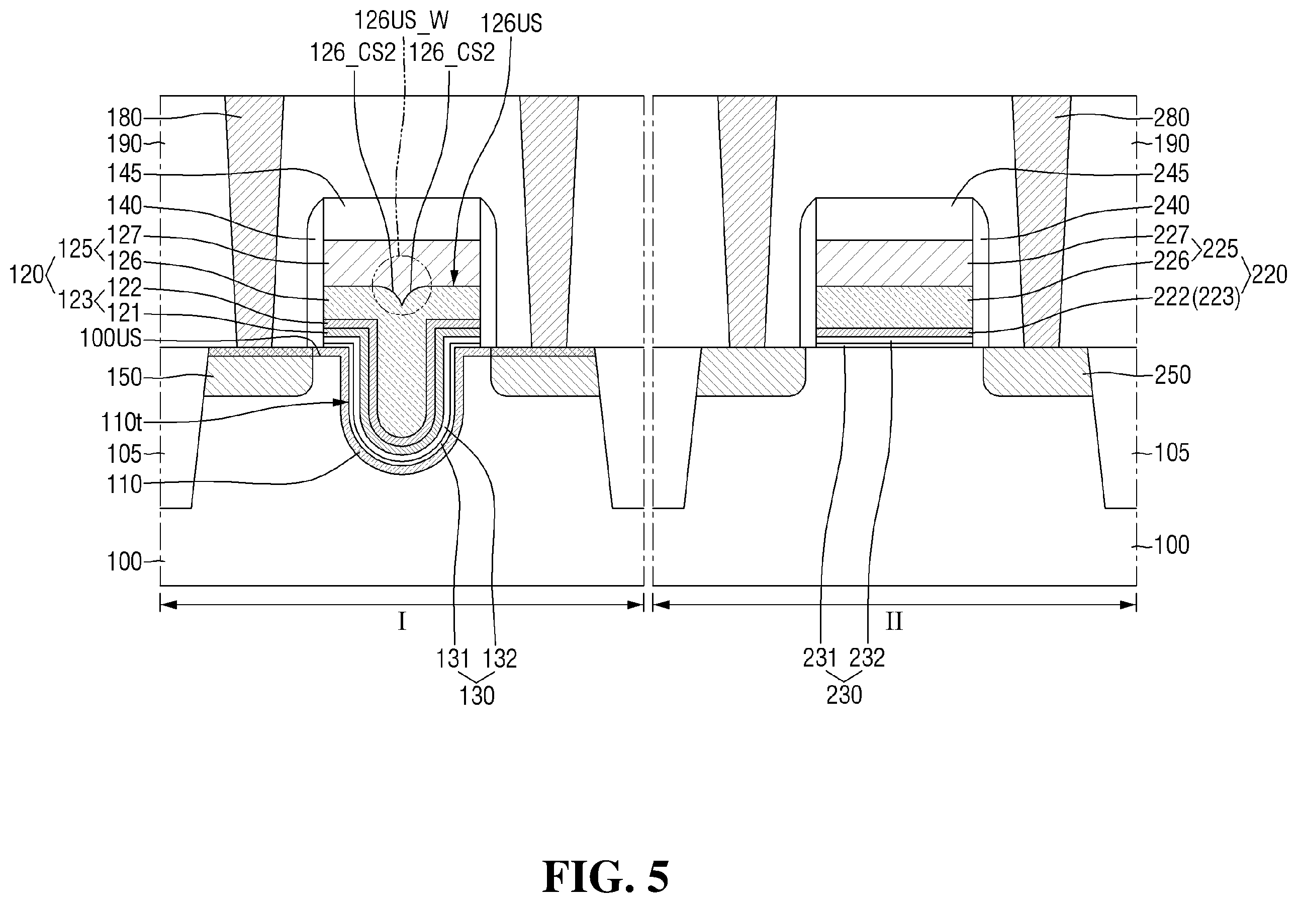 Patent US11824098 Figure 5 – Semiconductor device and method of fabricating the same