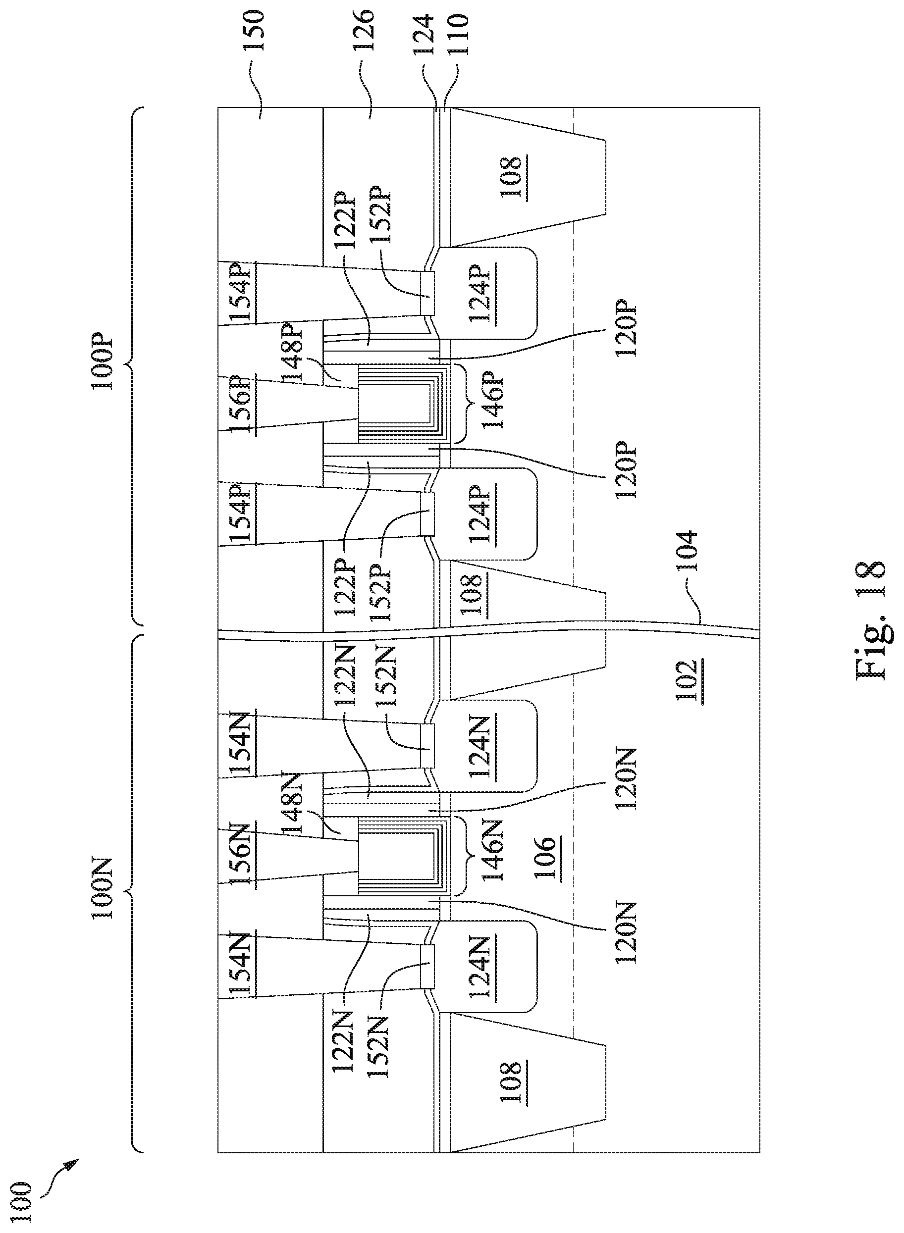 Patent US11824100 Figure 17 – Gate structure of semiconductor device and method of forming same