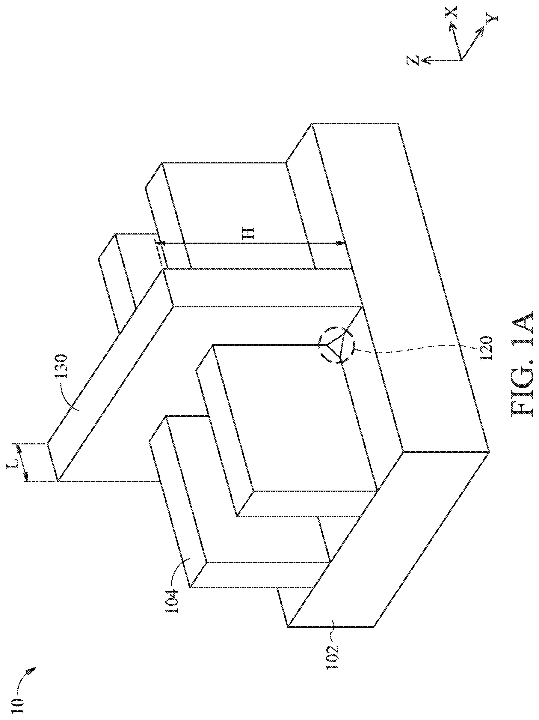 Patent US11824101 — High aspect ratio gate structure formation — Figure 1