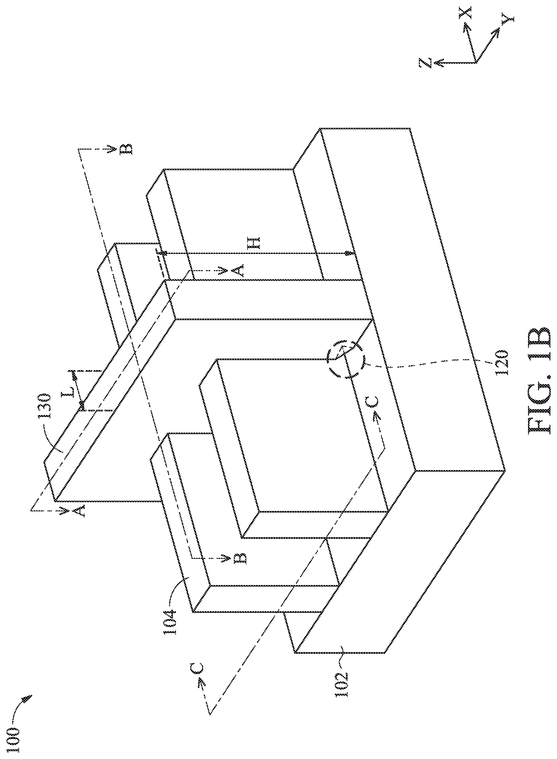 Patent US11824101 Figure 2 – High aspect ratio gate structure formation