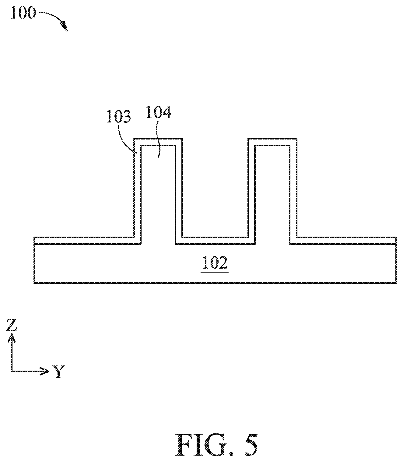 Patent US11824101 Figure 8 – High aspect ratio gate structure formation