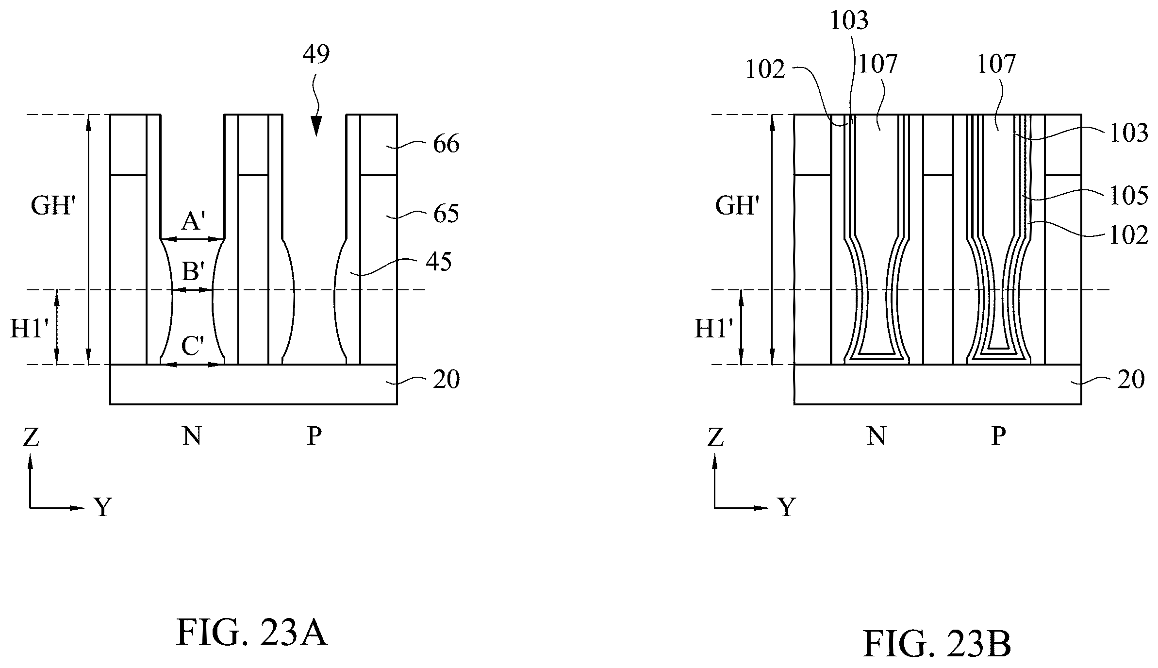 Patent US11824103 Figure 20 – Method of manufacturing a semiconductor device and a semiconductor device