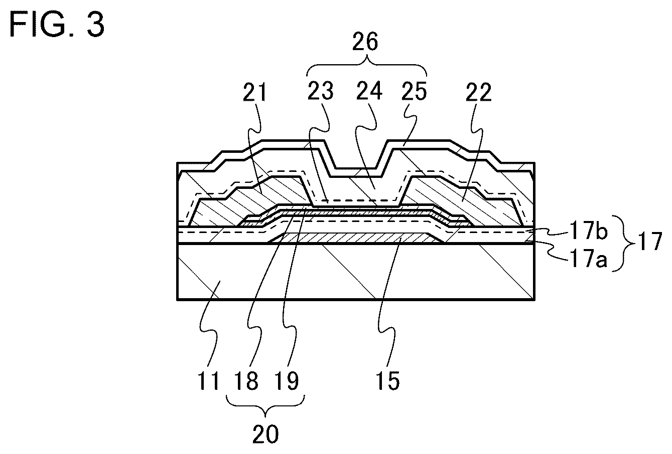 Patent US11824105 Figure 3 – Semiconductor device and method for manufacturing the same