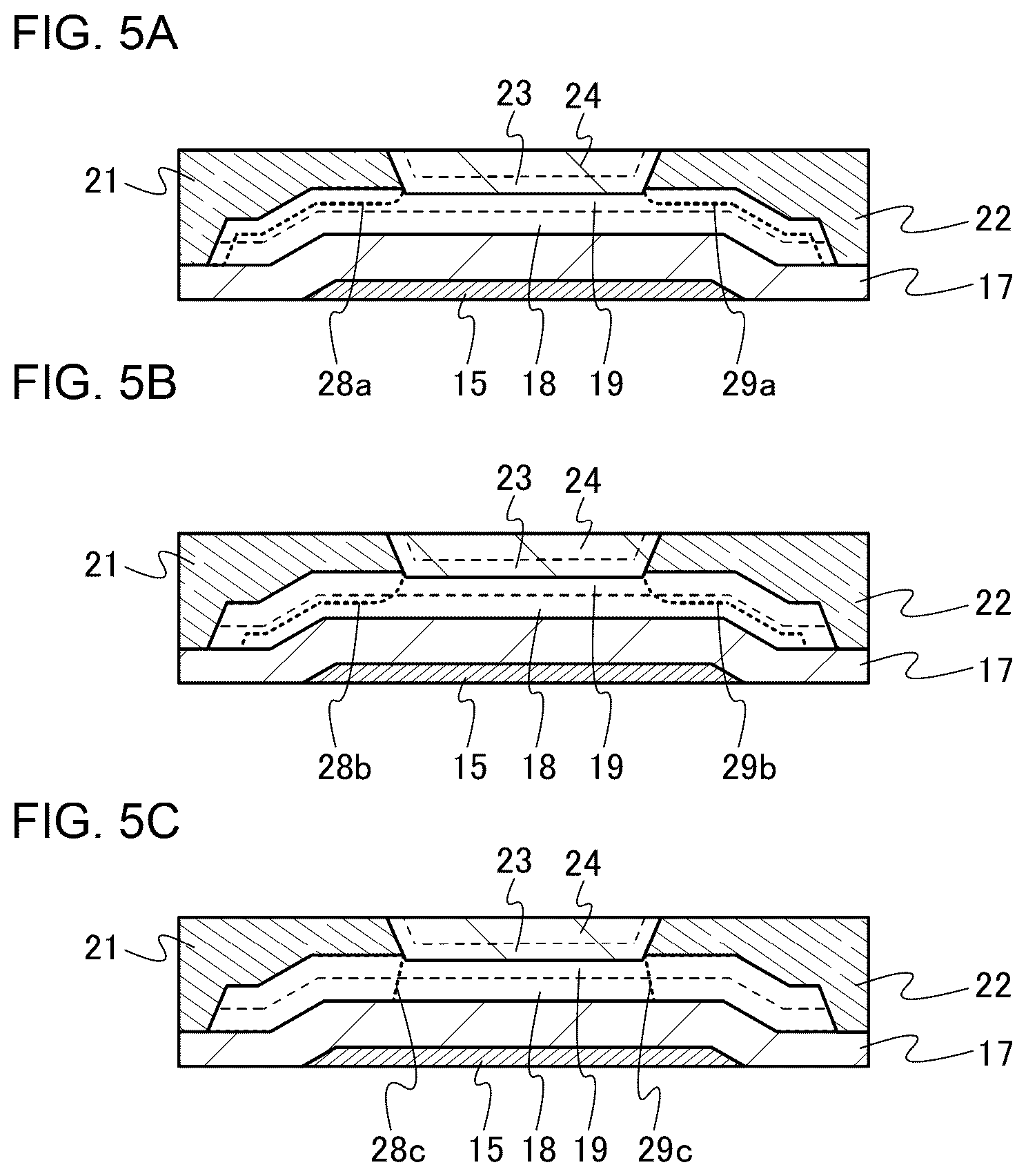 Patent US11824105 Figure 5 – Semiconductor device and method for manufacturing the same