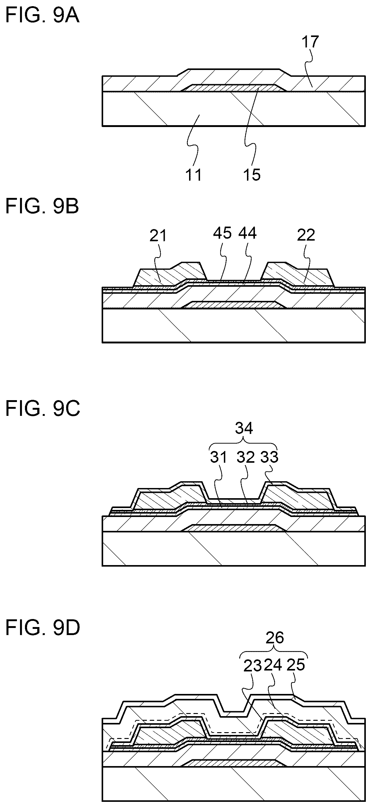 Patent US11824105 Figure 9 – Semiconductor device and method for manufacturing the same