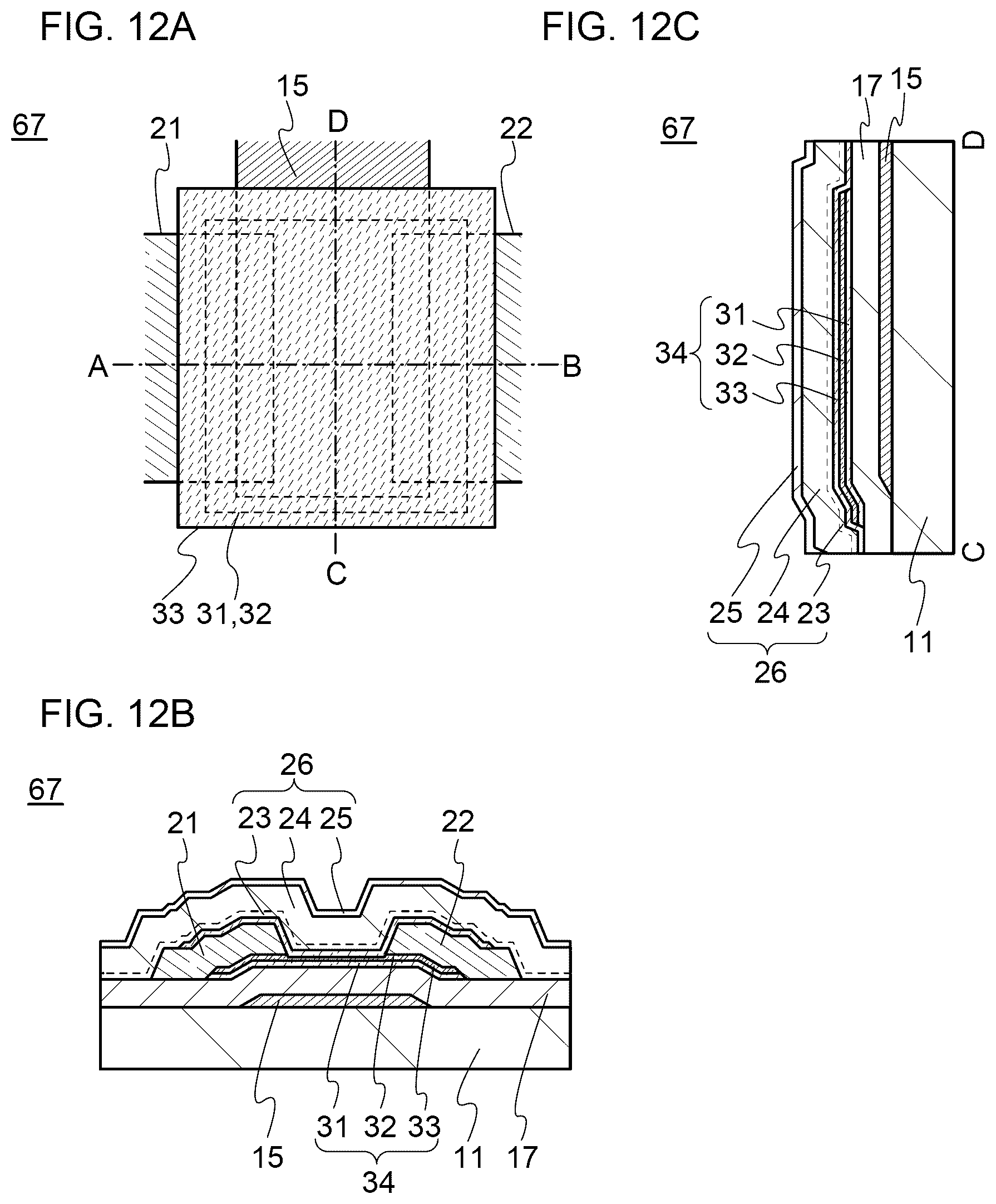 Patent US11824105 Figure 12 – Semiconductor device and method for manufacturing the same