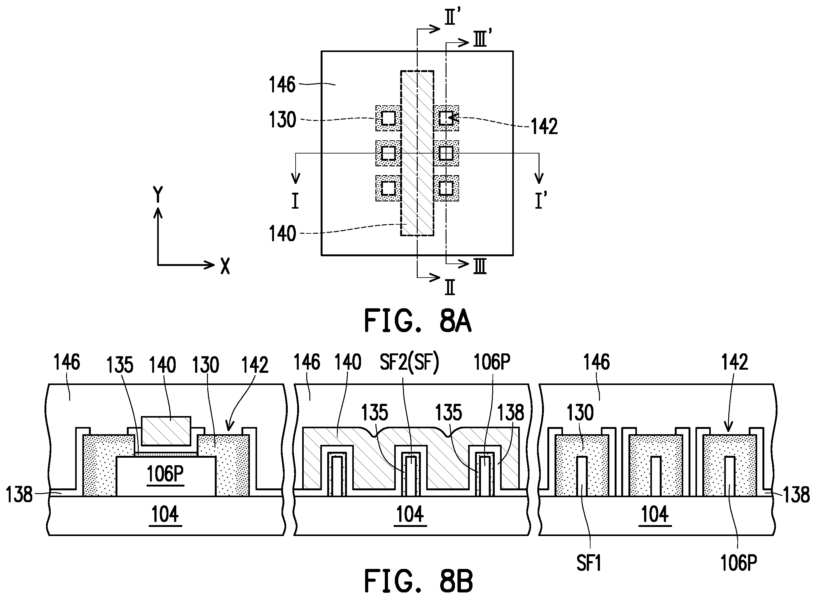 Patent US11824106 Figure 8 – Semiconductor device and method of fabricating the same