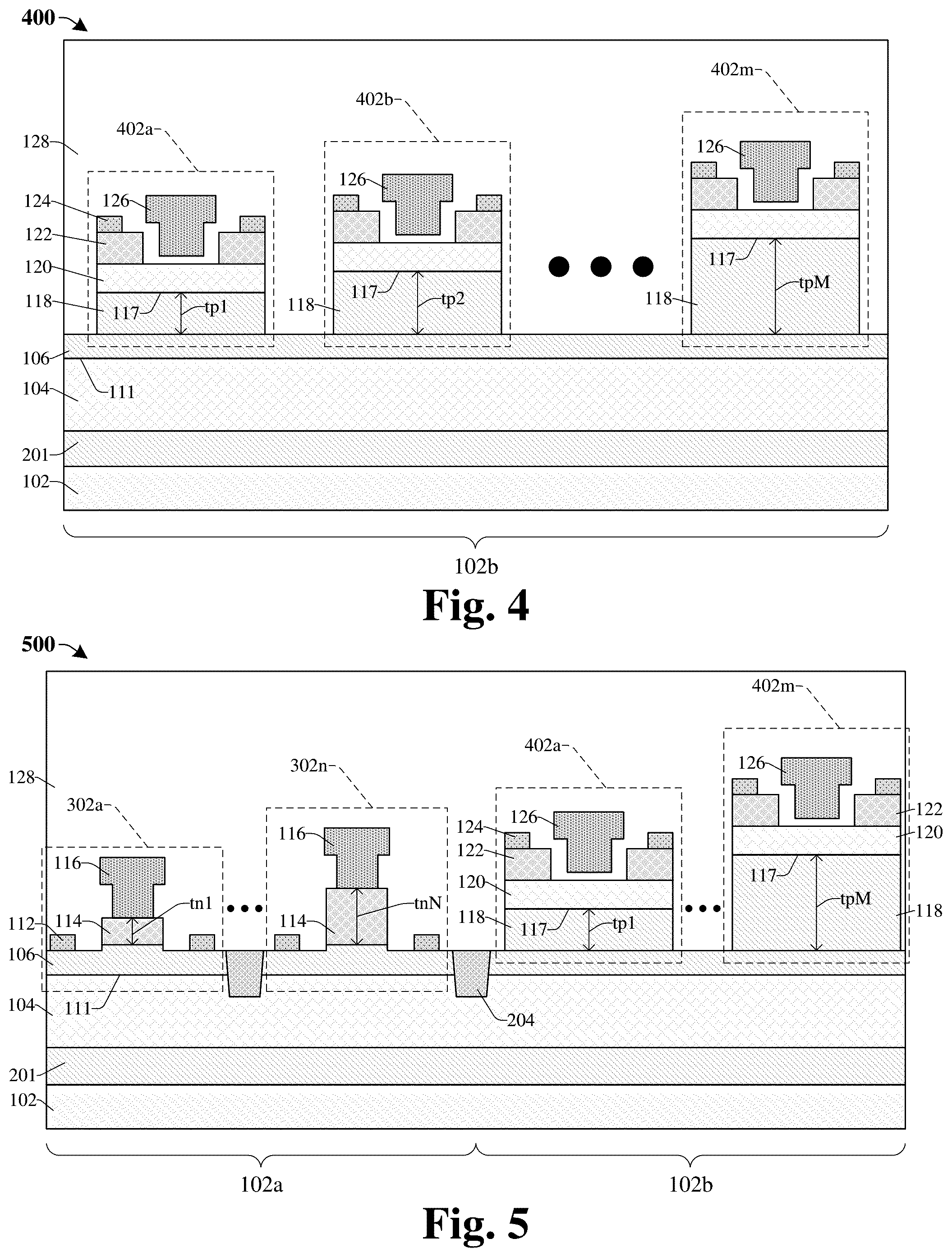 Patent US11824109 Figure 3 – Integration of p-channel and n-channel E-FET III-V devices with optimization of device performance
