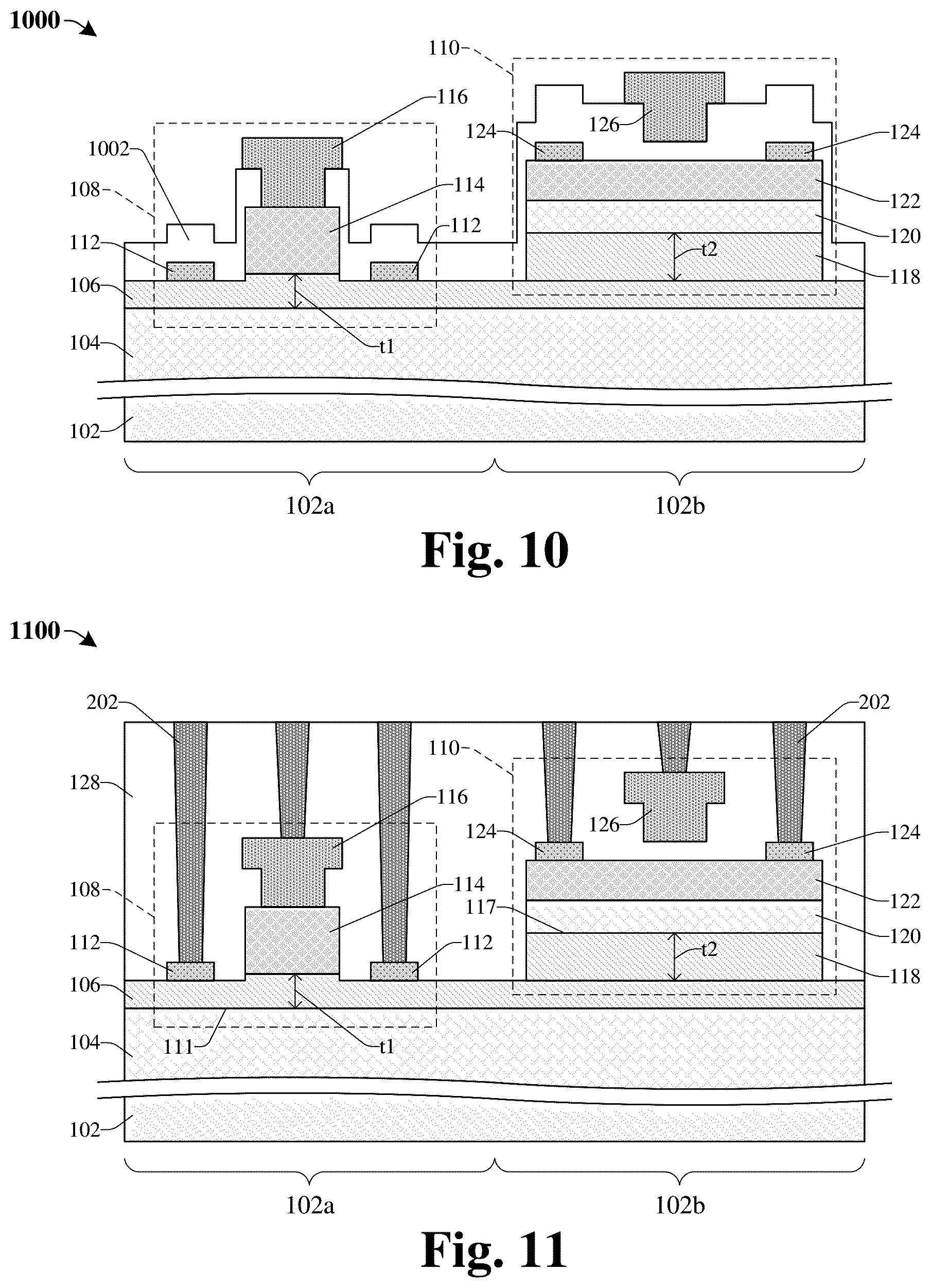 Patent US11824109 Figure 6 – Integration of p-channel and n-channel E-FET III-V devices with optimization of device performance