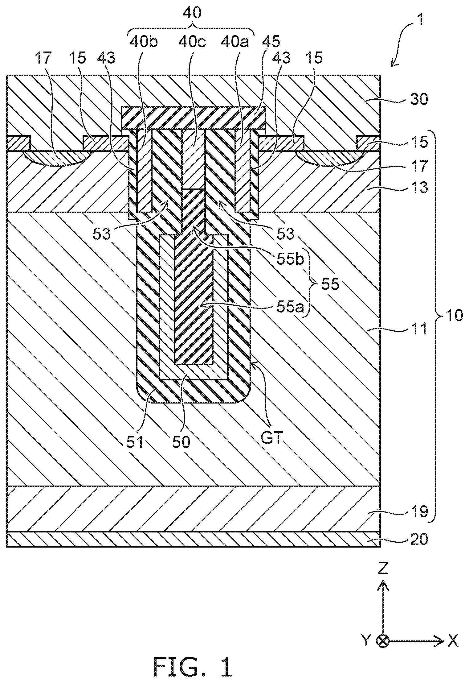 Patent US11824112 Figure 1 – Semiconductor device