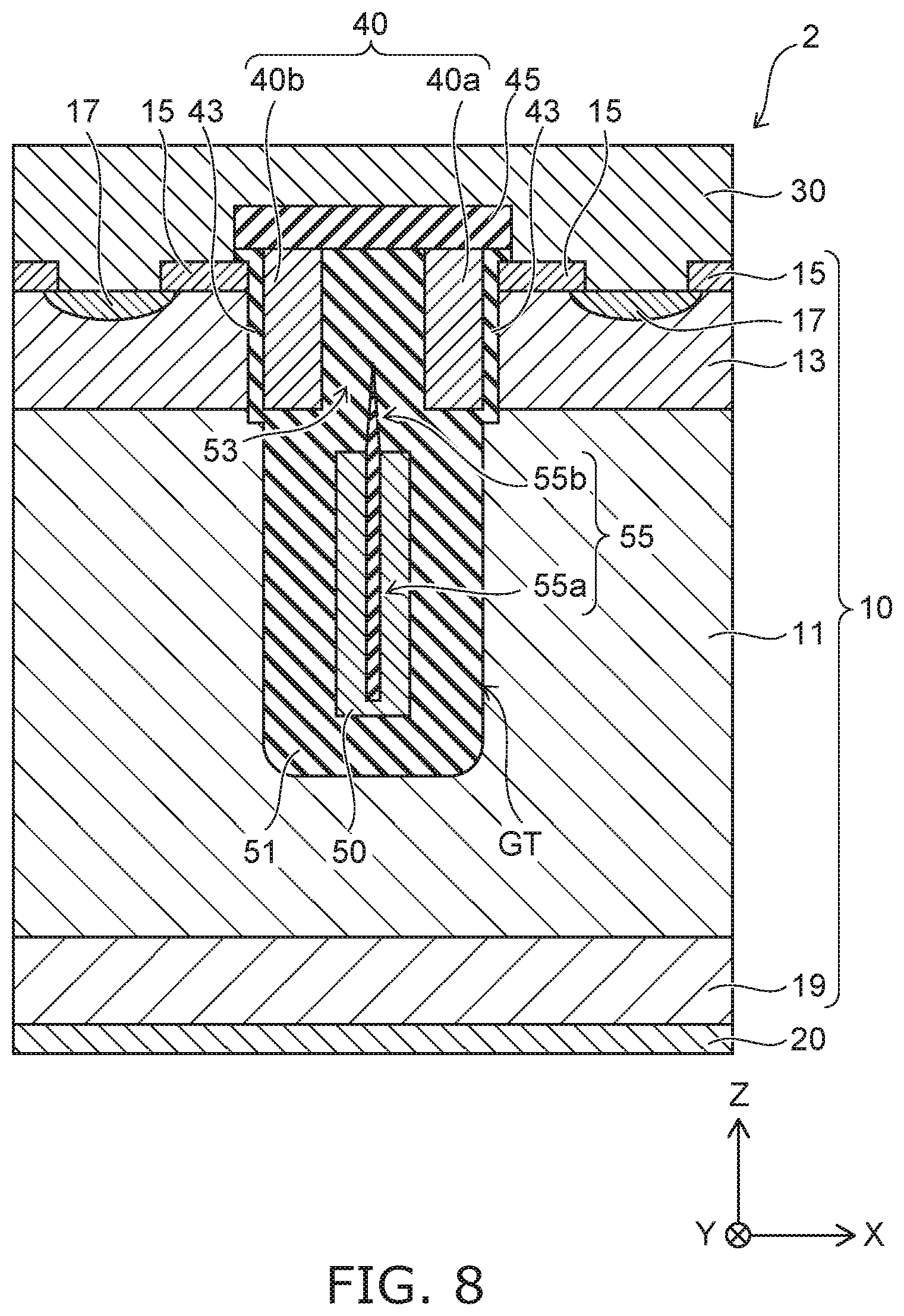 Patent US11824112 Figure 8 – Semiconductor device