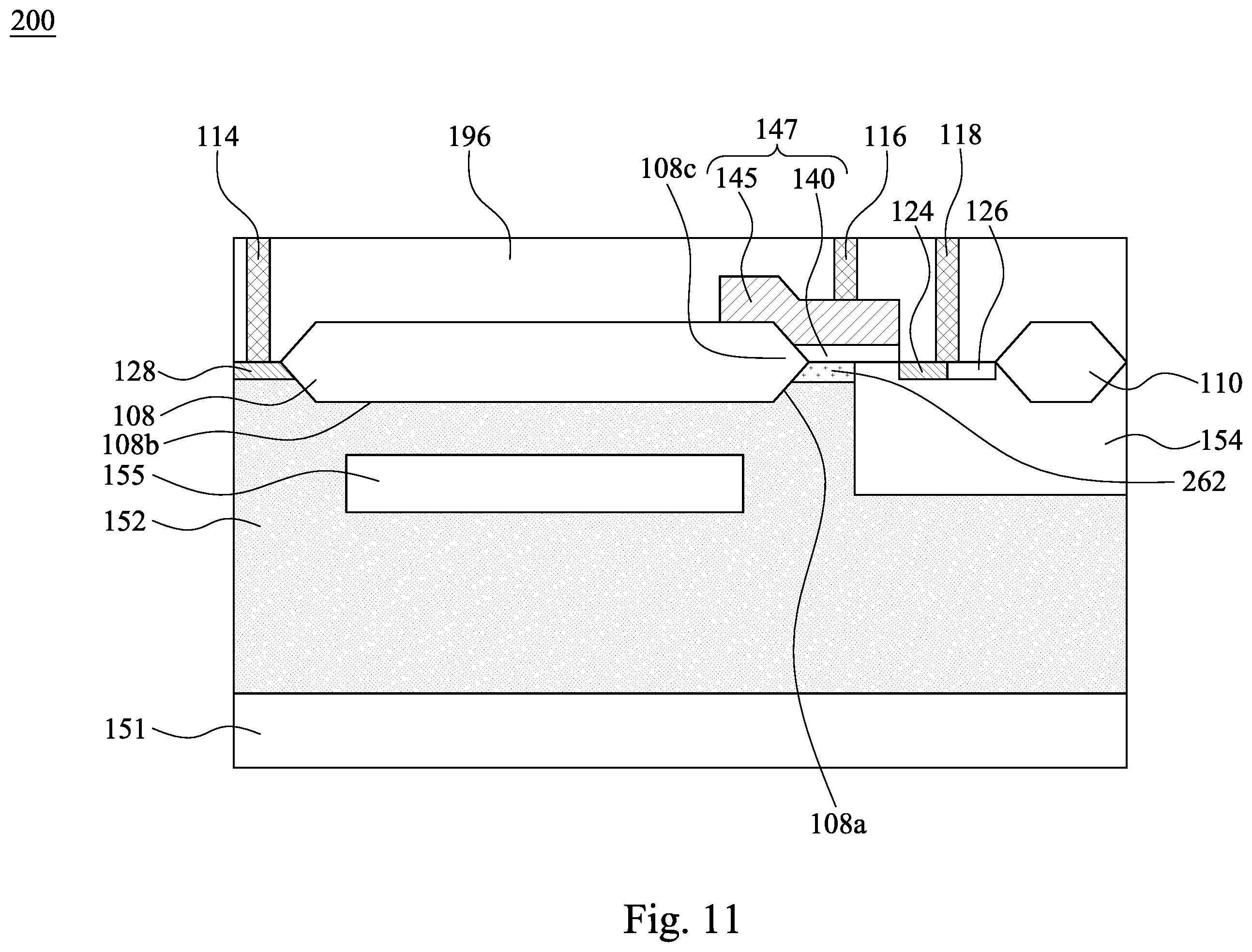 Patent US11824115 Figure 11 – Semiconductor device and manufacturing method thereof