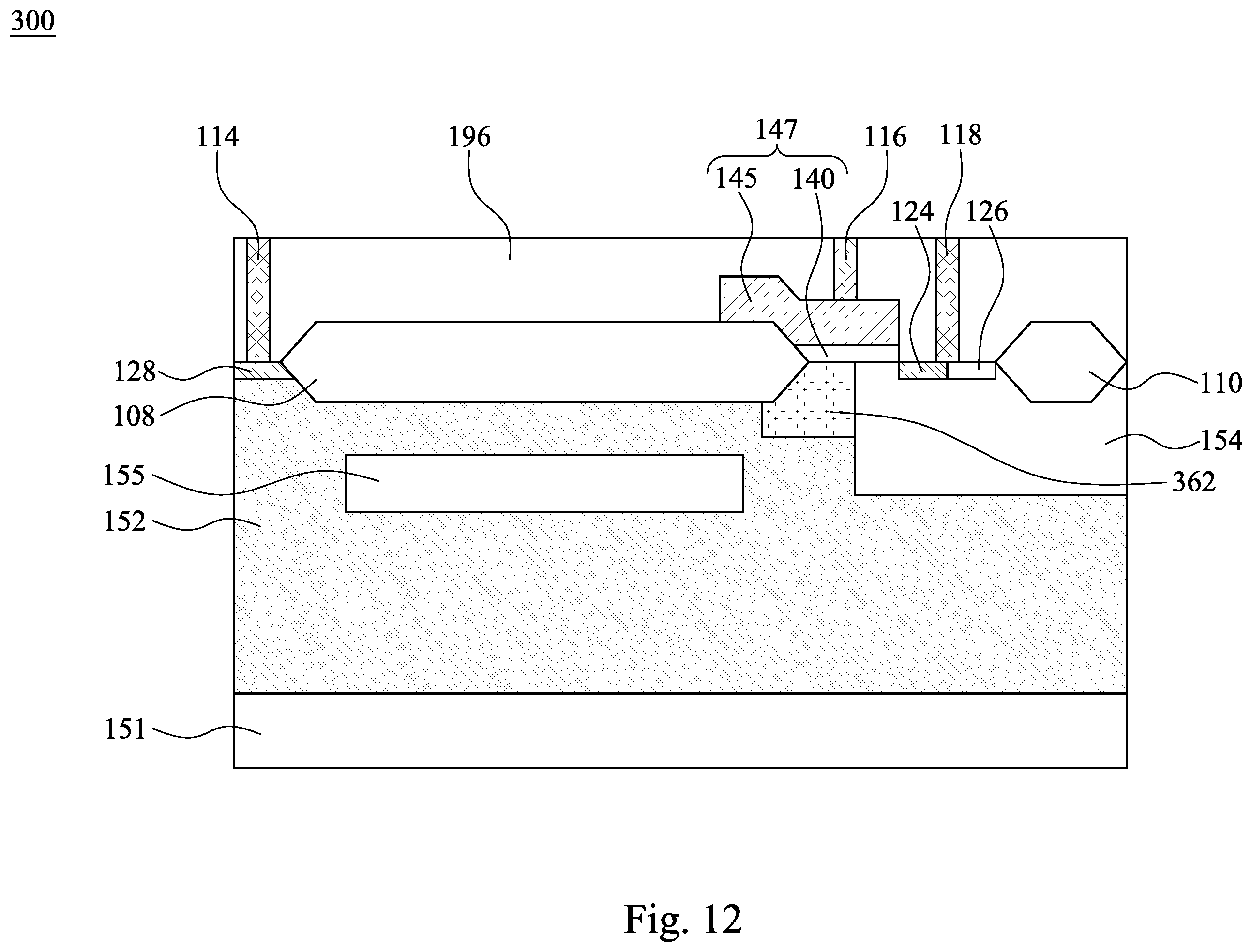 Patent US11824115 Figure 12 – Semiconductor device and manufacturing method thereof