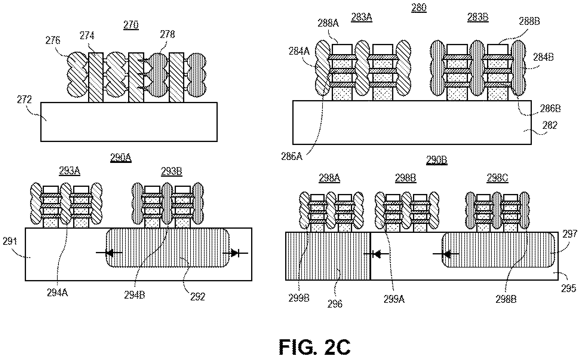 Patent US11824116 Figure 3 – Gate-all-around integrated circuit structures having devices with channel-to-substrate electrical contact