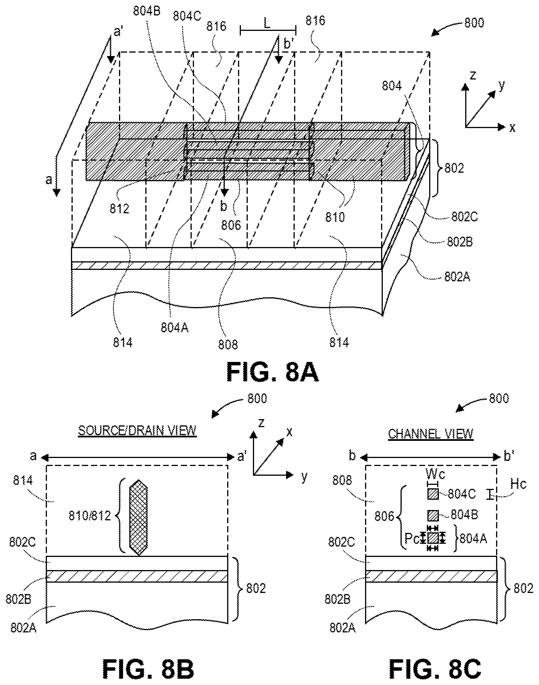 Patent US11824116 Figure 16 – Gate-all-around integrated circuit structures having devices with channel-to-substrate electrical contact