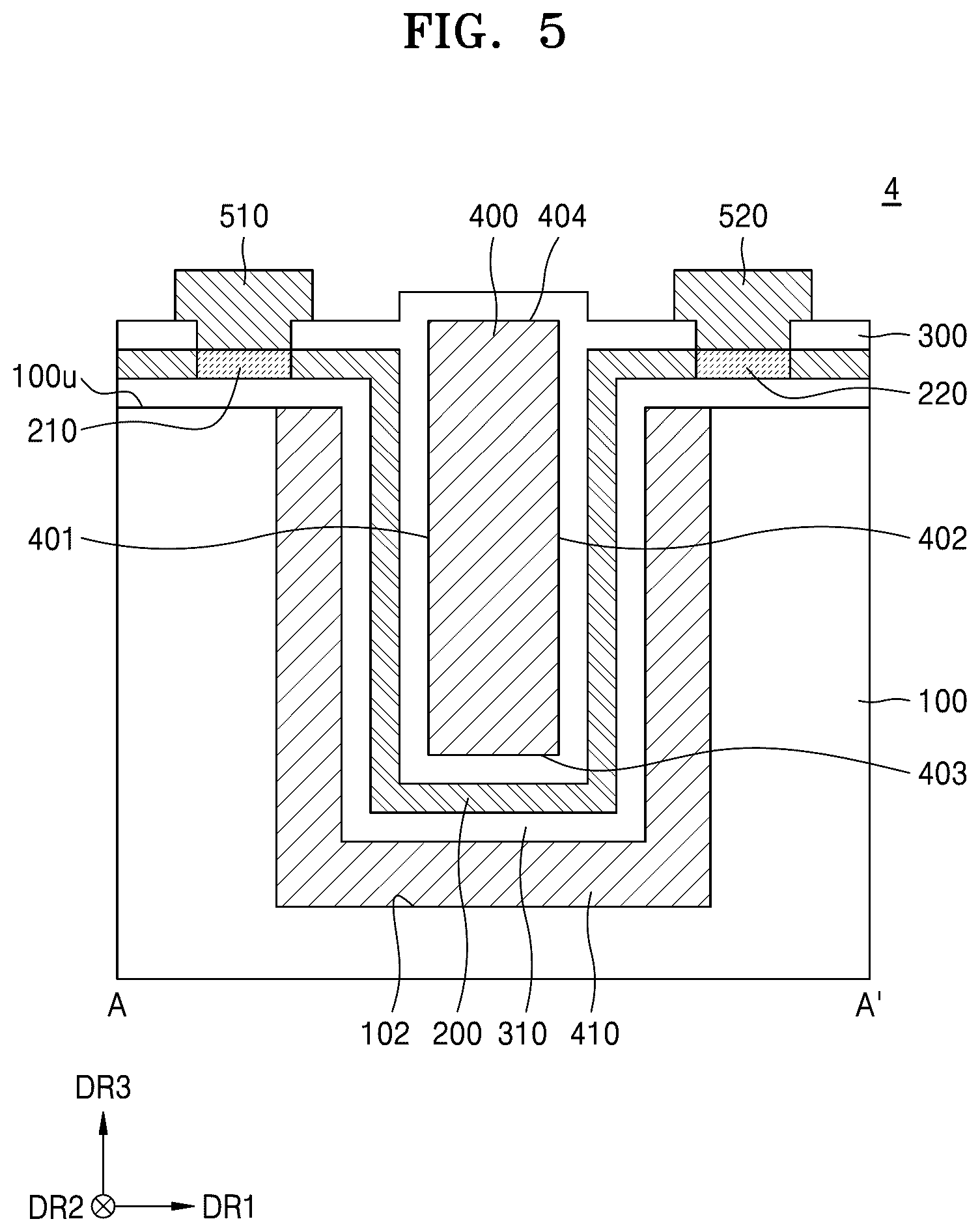 Patent US11824117 Figure 5 – Oxide semiconductor transistor