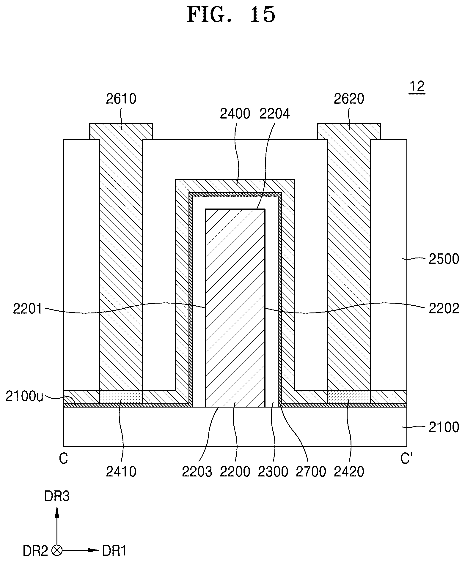 Patent US11824117 Figure 15 – Oxide semiconductor transistor