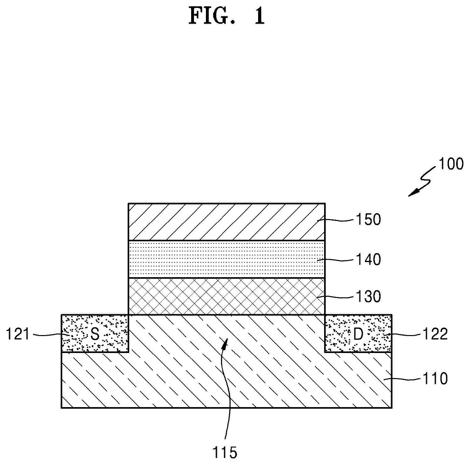 Patent US11824118 Figure 1 – Electronic device and method of manufacturing the same