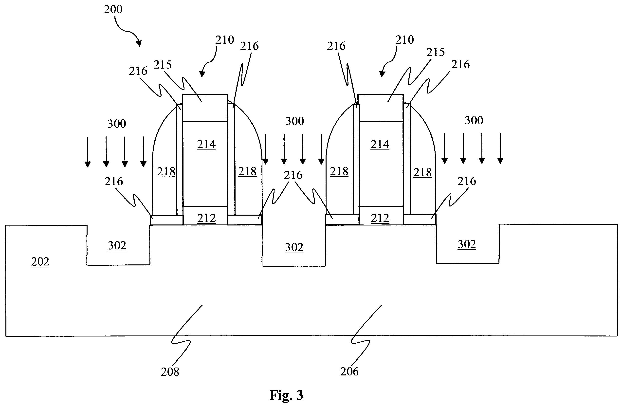 Patent US11824120 Figure 3 – Method of fabricating a source/drain recess in a semiconductor device