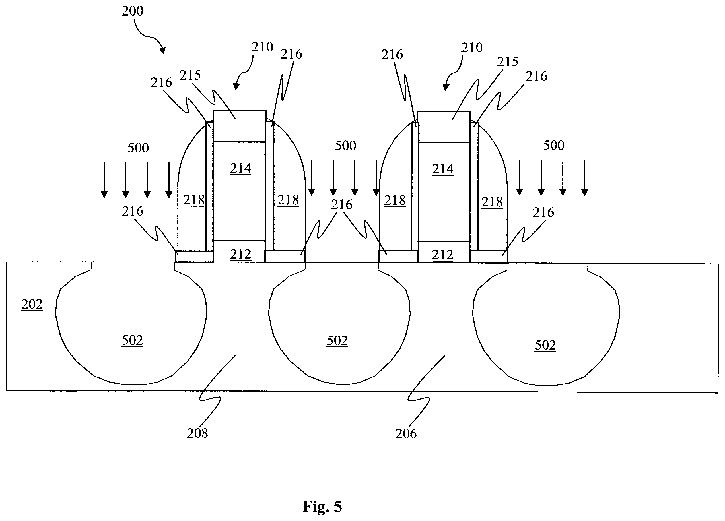 Patent US11824120 Figure 5 – Method of fabricating a source/drain recess in a semiconductor device