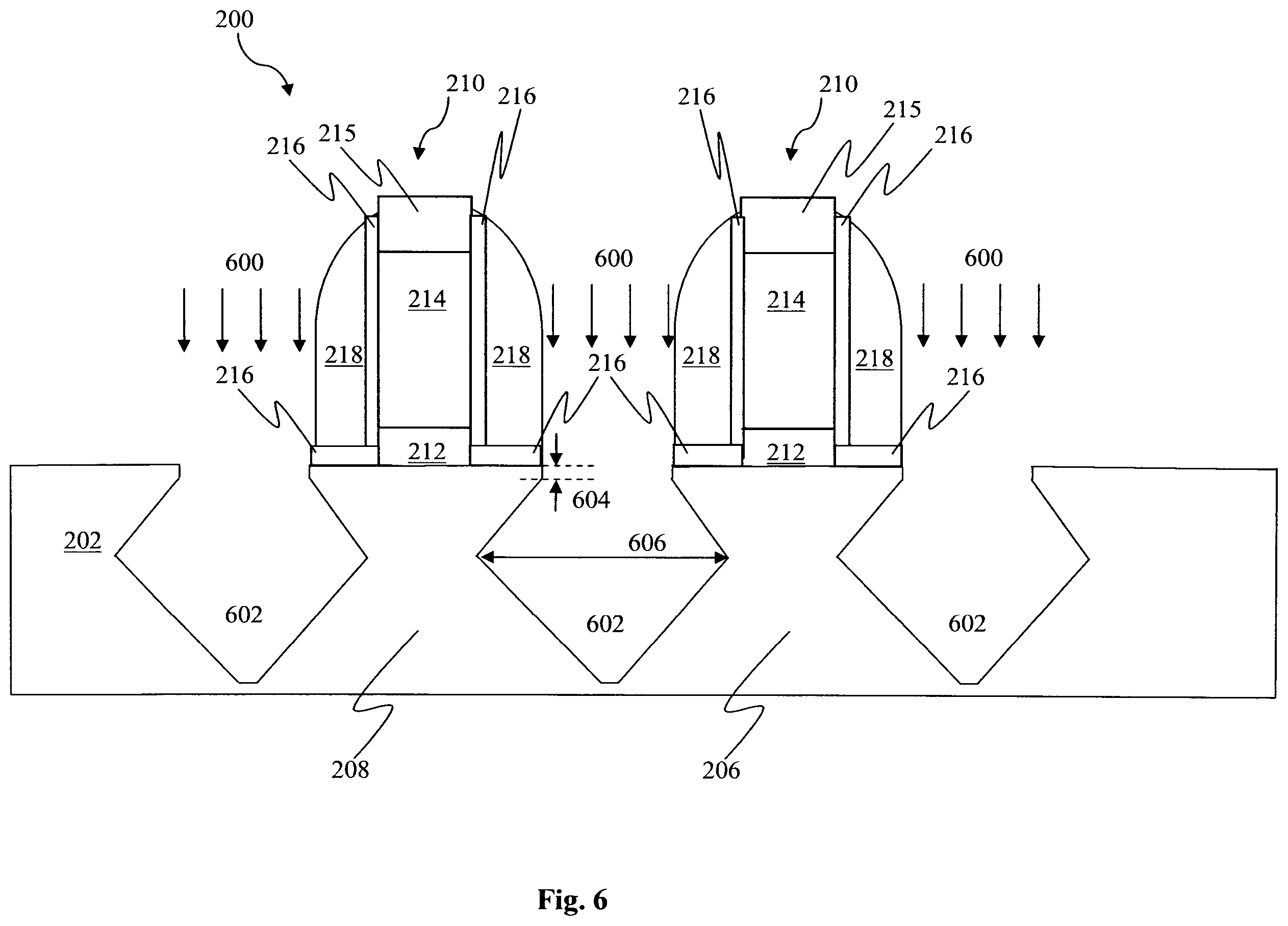 Patent US11824120 Figure 6 – Method of fabricating a source/drain recess in a semiconductor device