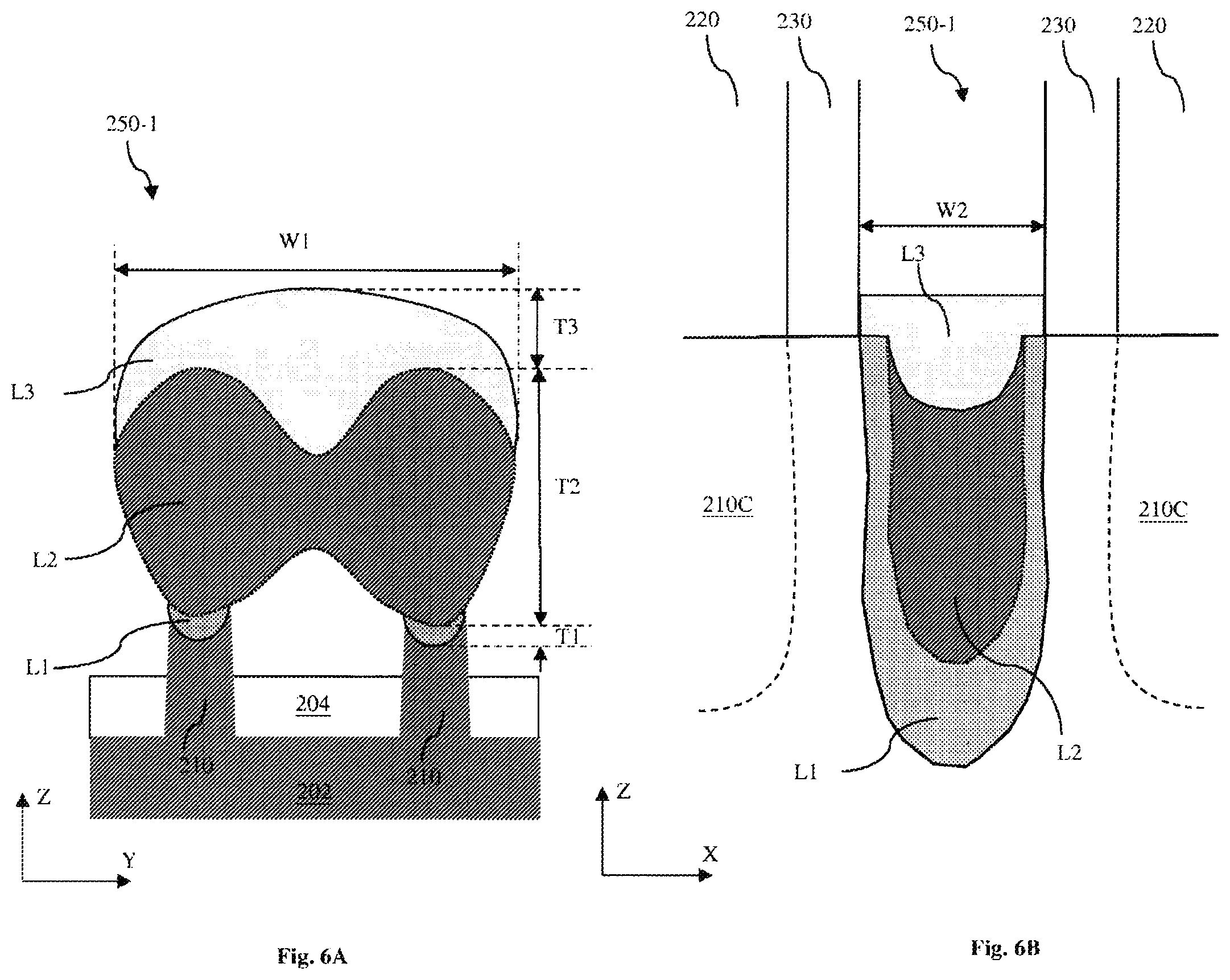Patent US11824121 Figure 6 – Semiconductor device with self-aligned wavy contact profile and method of forming the same