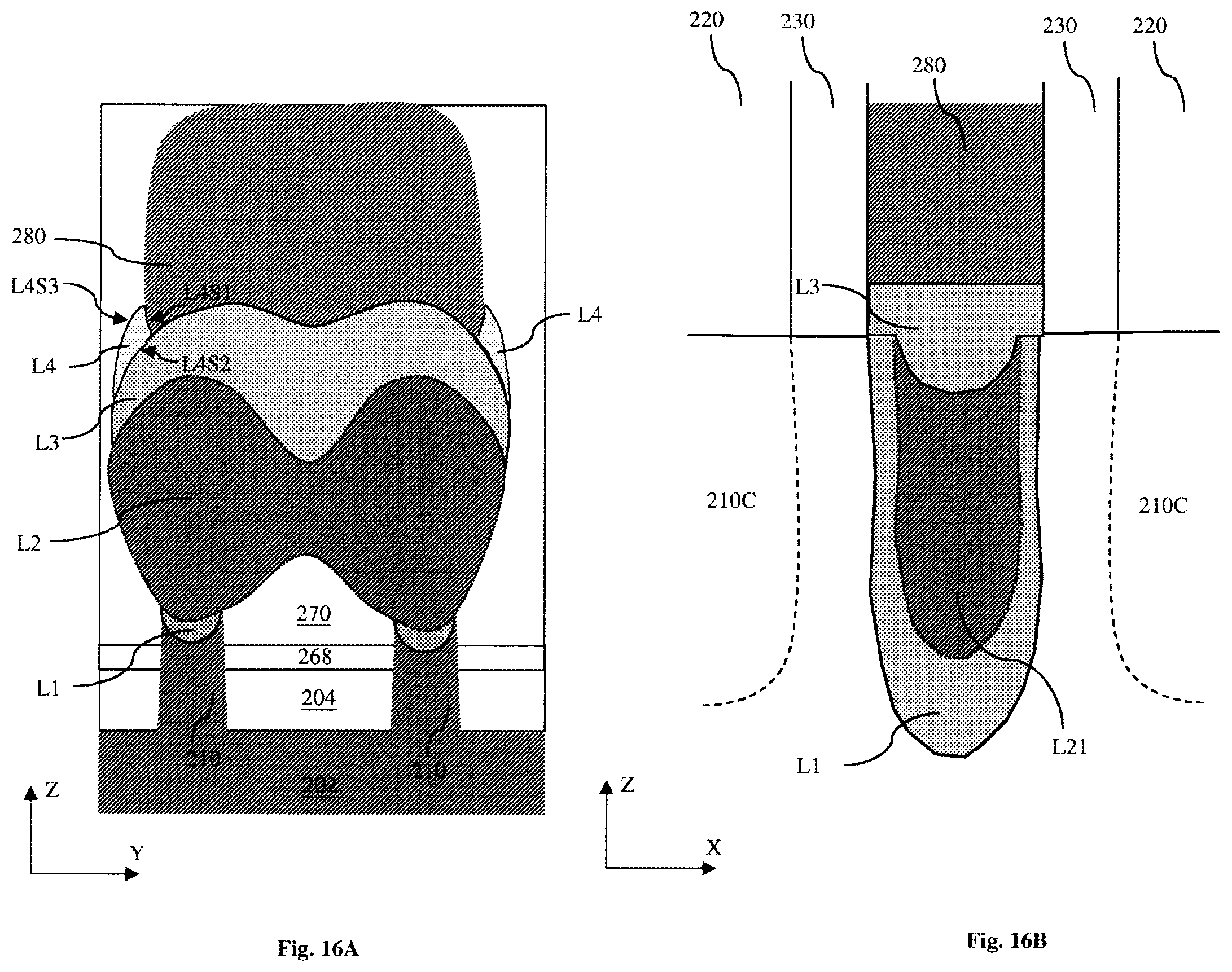 Patent US11824121 Figure 16 – Semiconductor device with self-aligned wavy contact profile and method of forming the same