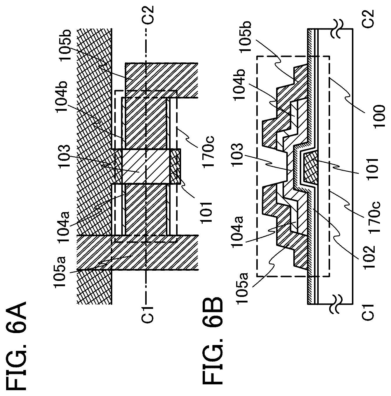 Patent US11824124 Figure 6 – Liquid crystal display device including transistor comprising oxide semiconductor