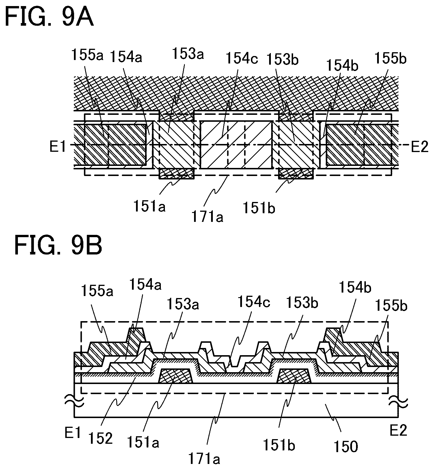 Patent US11824124 Figure 9 – Liquid crystal display device including transistor comprising oxide semiconductor
