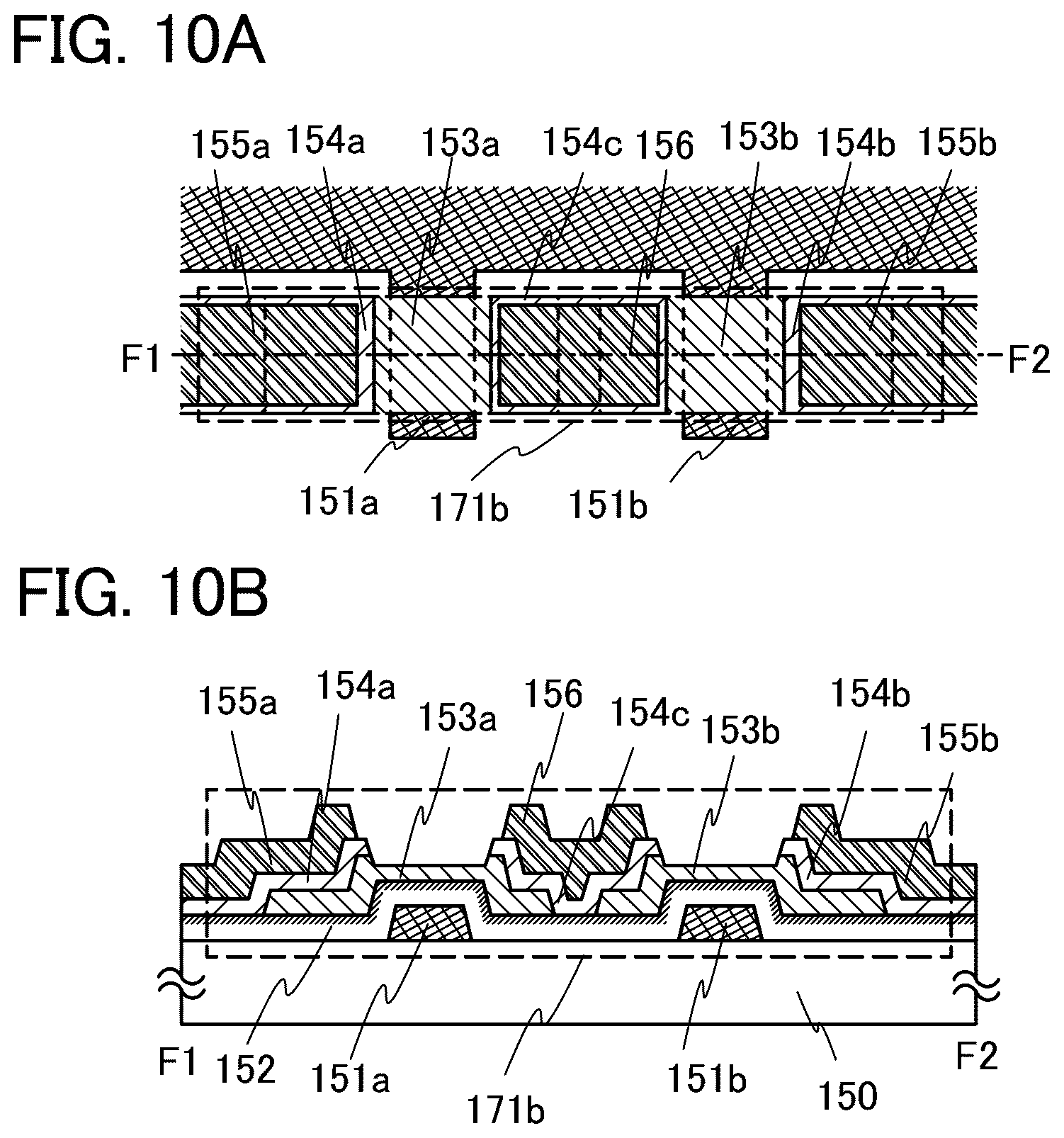 Patent US11824124 Figure 10 – Liquid crystal display device including transistor comprising oxide semiconductor