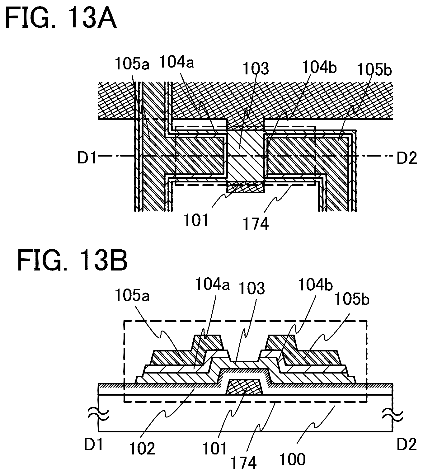 Patent US11824124 Figure 13 – Liquid crystal display device including transistor comprising oxide semiconductor