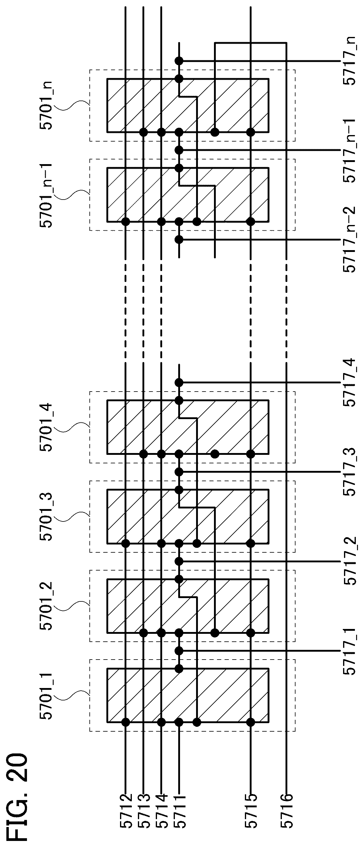 Patent US11824124 Figure 20 – Liquid crystal display device including transistor comprising oxide semiconductor