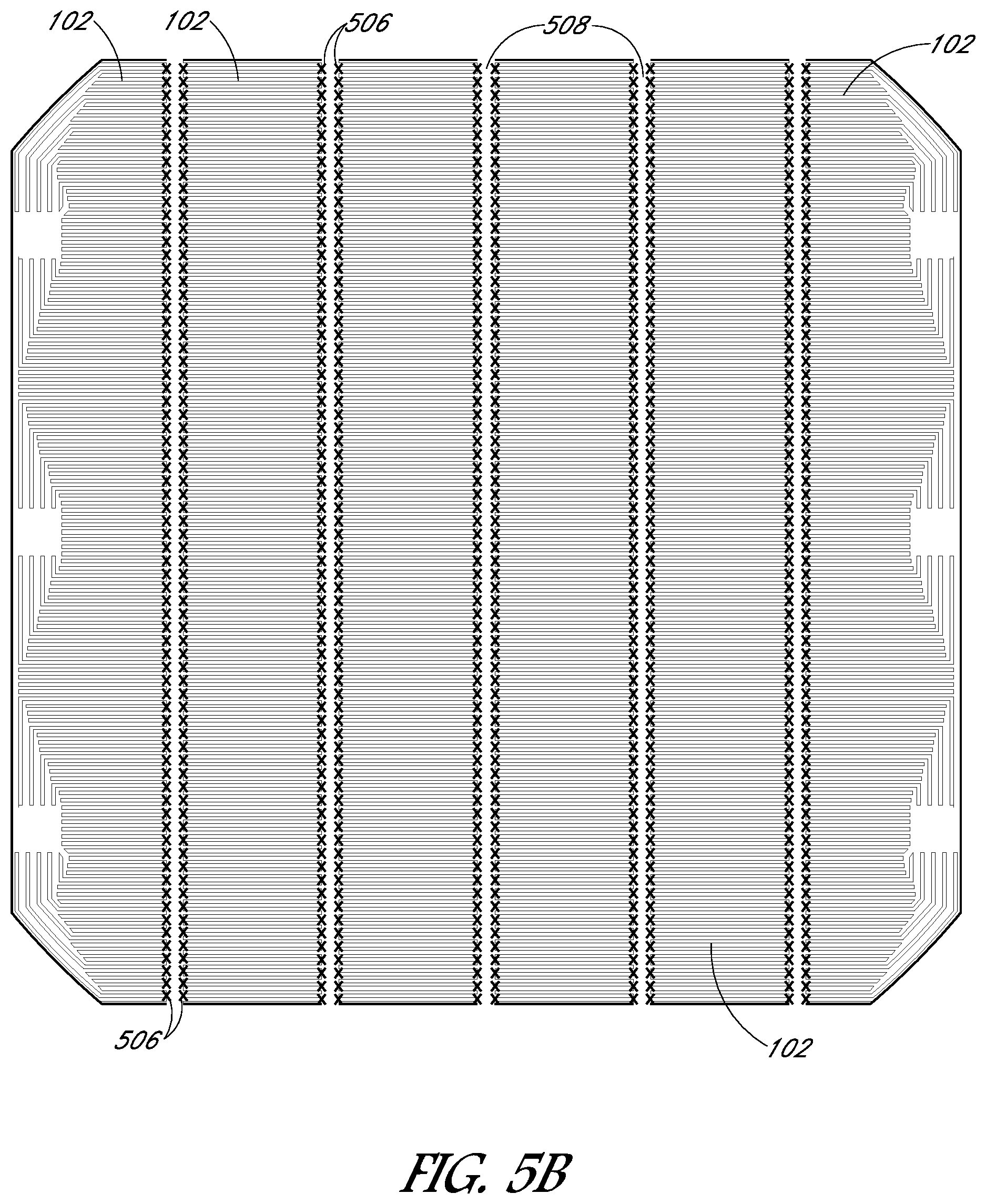 Patent US11824130 Figure 5 – Solar cell having a plurality of sub-cells coupled by cell level interconnection