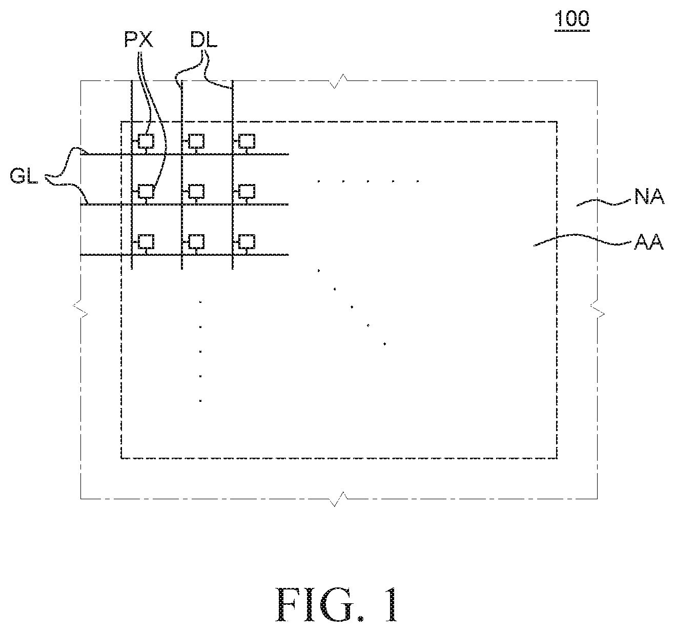 Patent US11824138 — Display device and method of fabricating the same — Figure 1