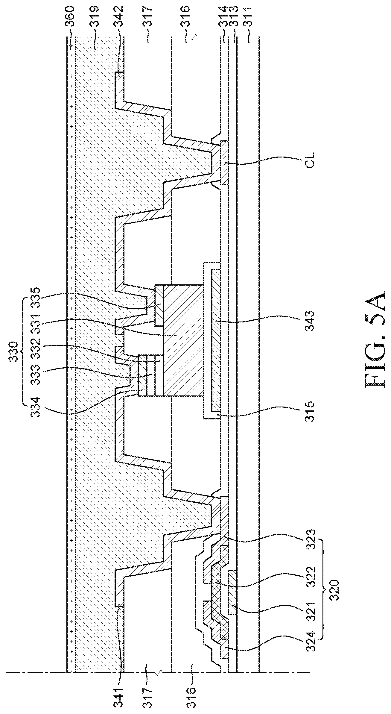 Patent US11824138 Figure 5 – Display device and method of fabricating the same