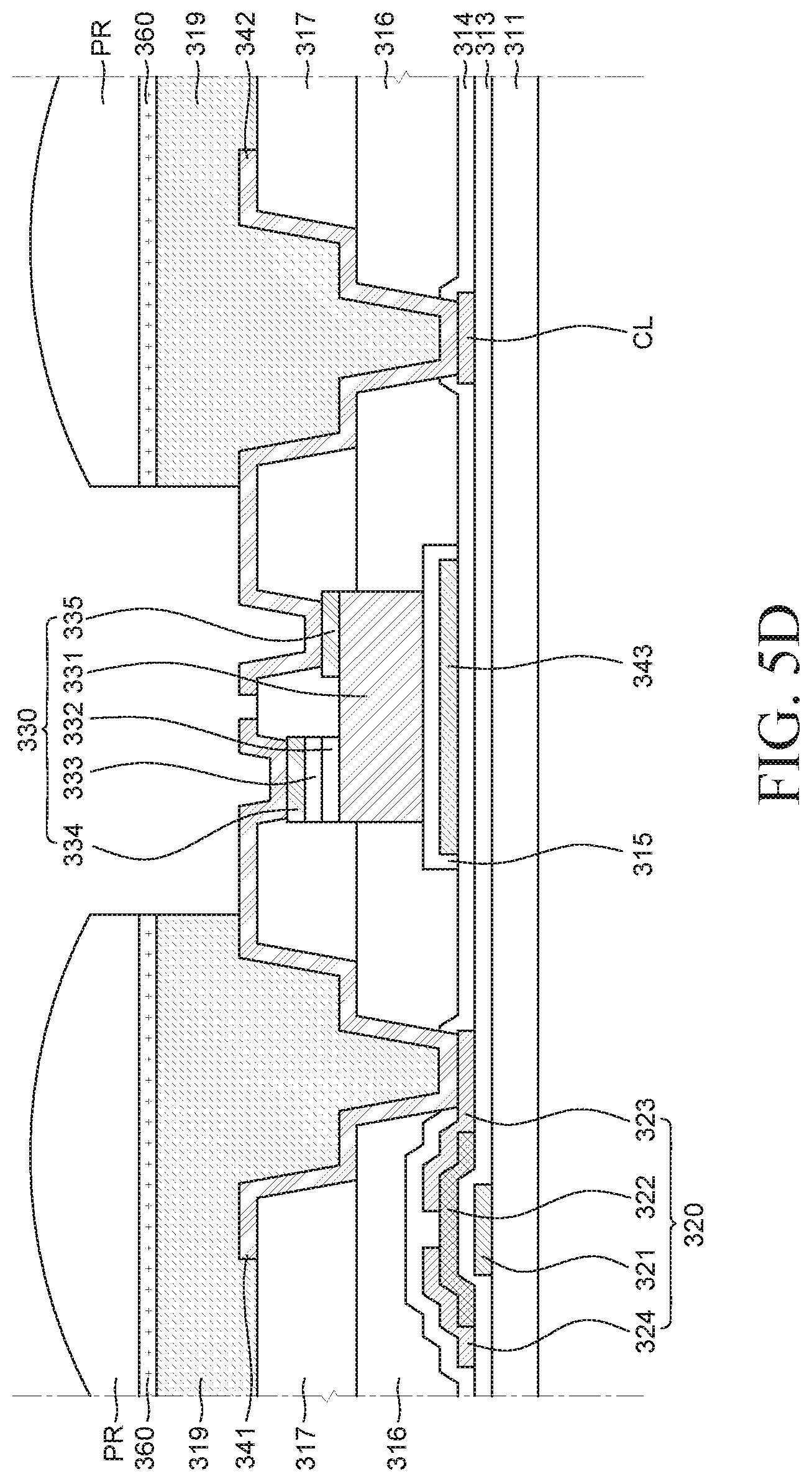 Patent US11824138 Figure 8 – Display device and method of fabricating the same