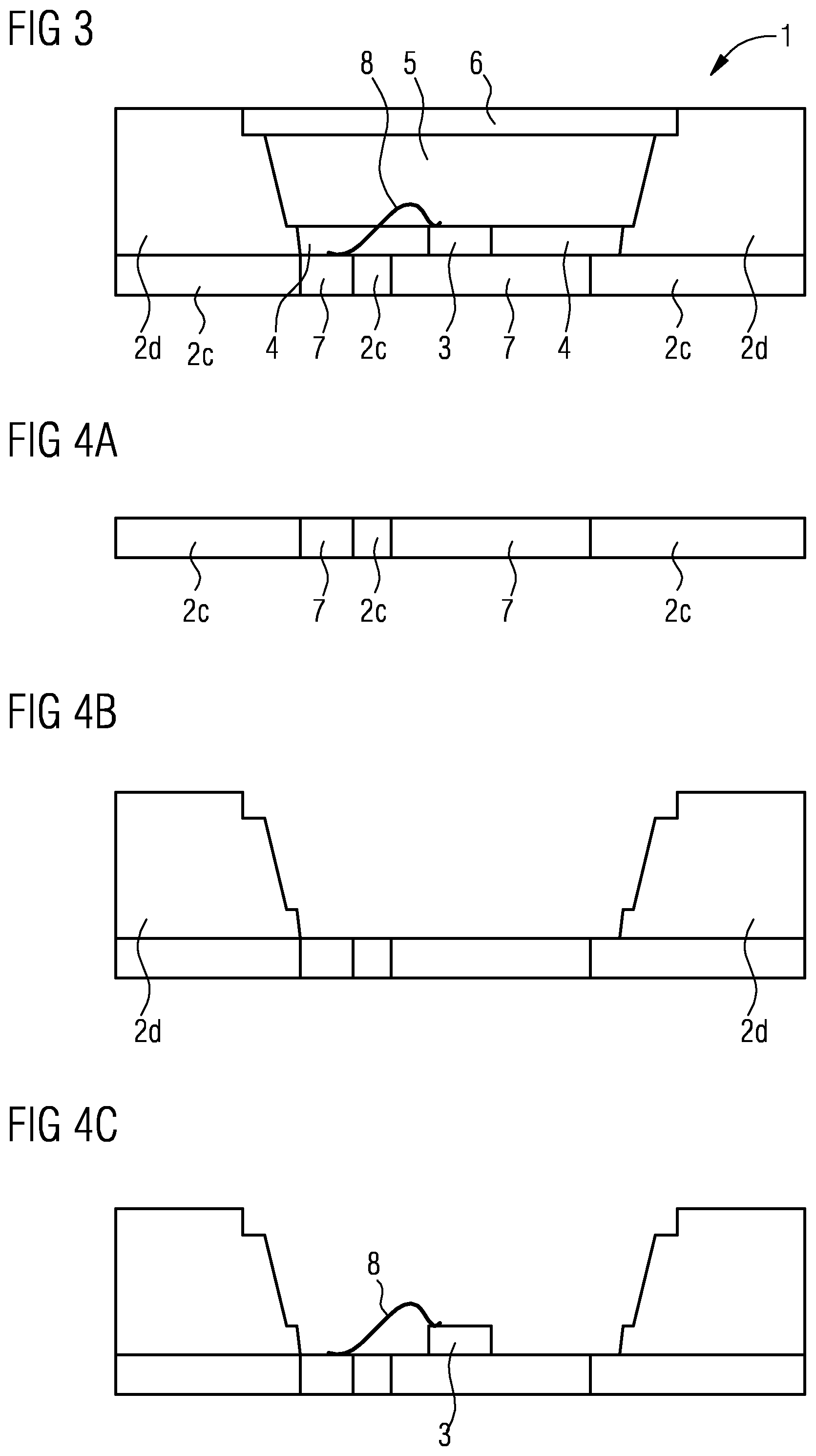 Patent US11824142 Figure 3 – Radiation-emitting component and method for producing a radiation-emitting component